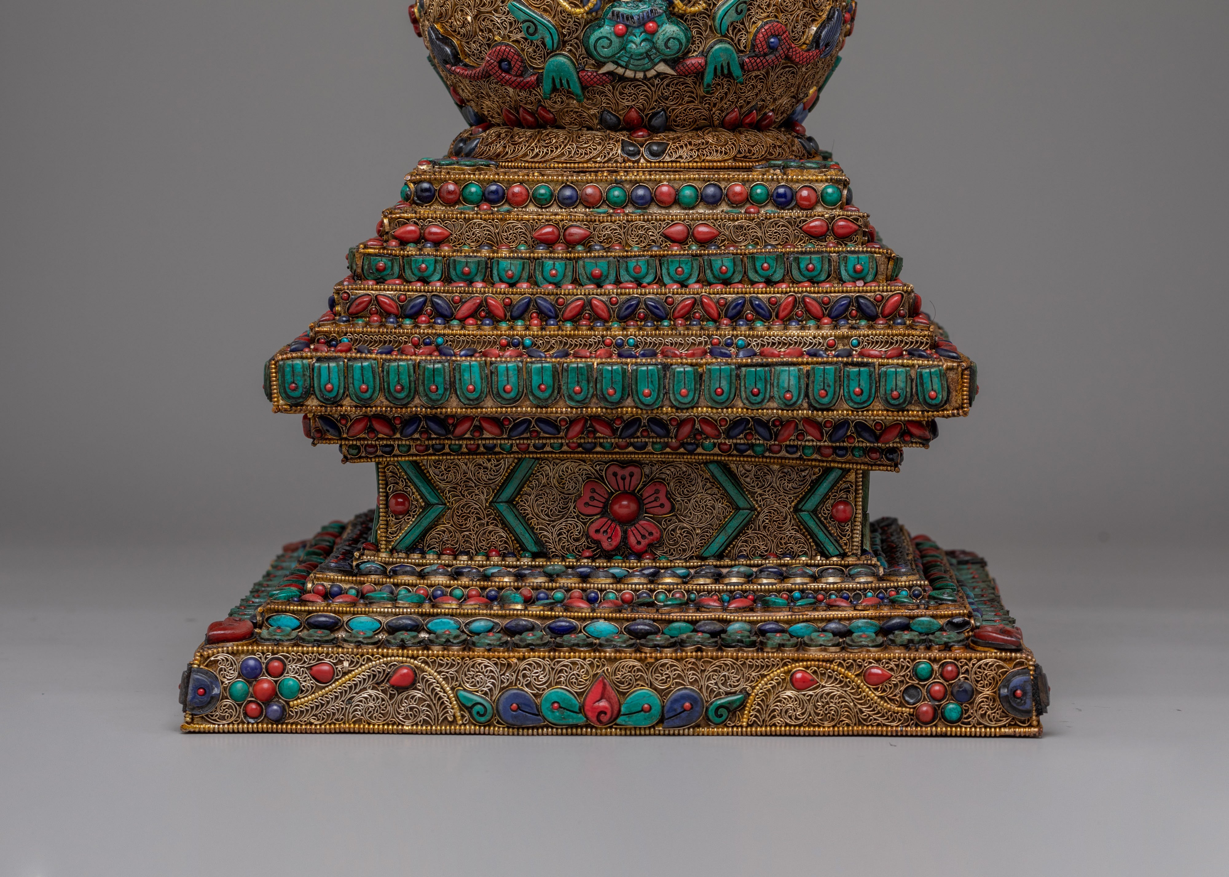 Traditional Sacred Jangchub Stupa | Tibetan Buddhist Shrine Decor