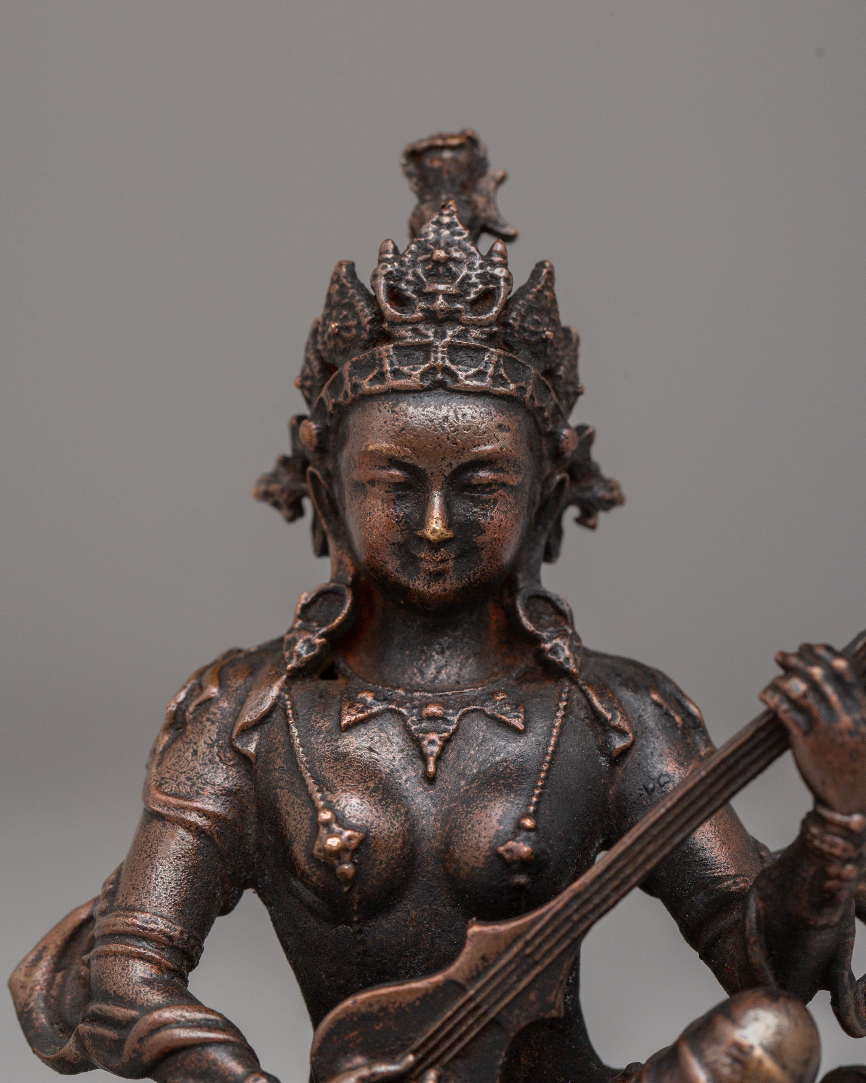Saraswati Decor Statue | Handcrafted Bronze Statue for Home Decor