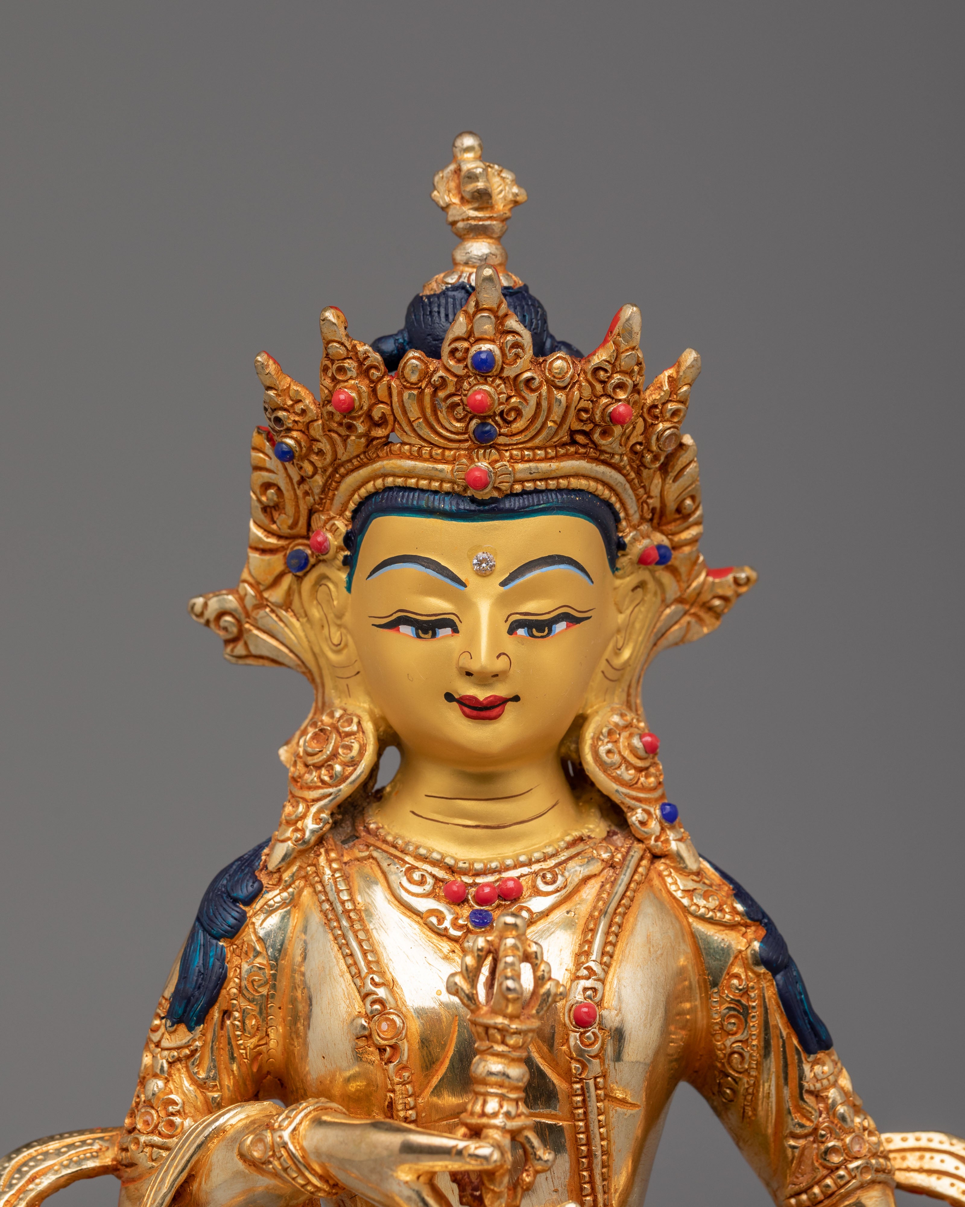 Traditional Vajrasattva Altar Sculpture | Purification Buddha Statue