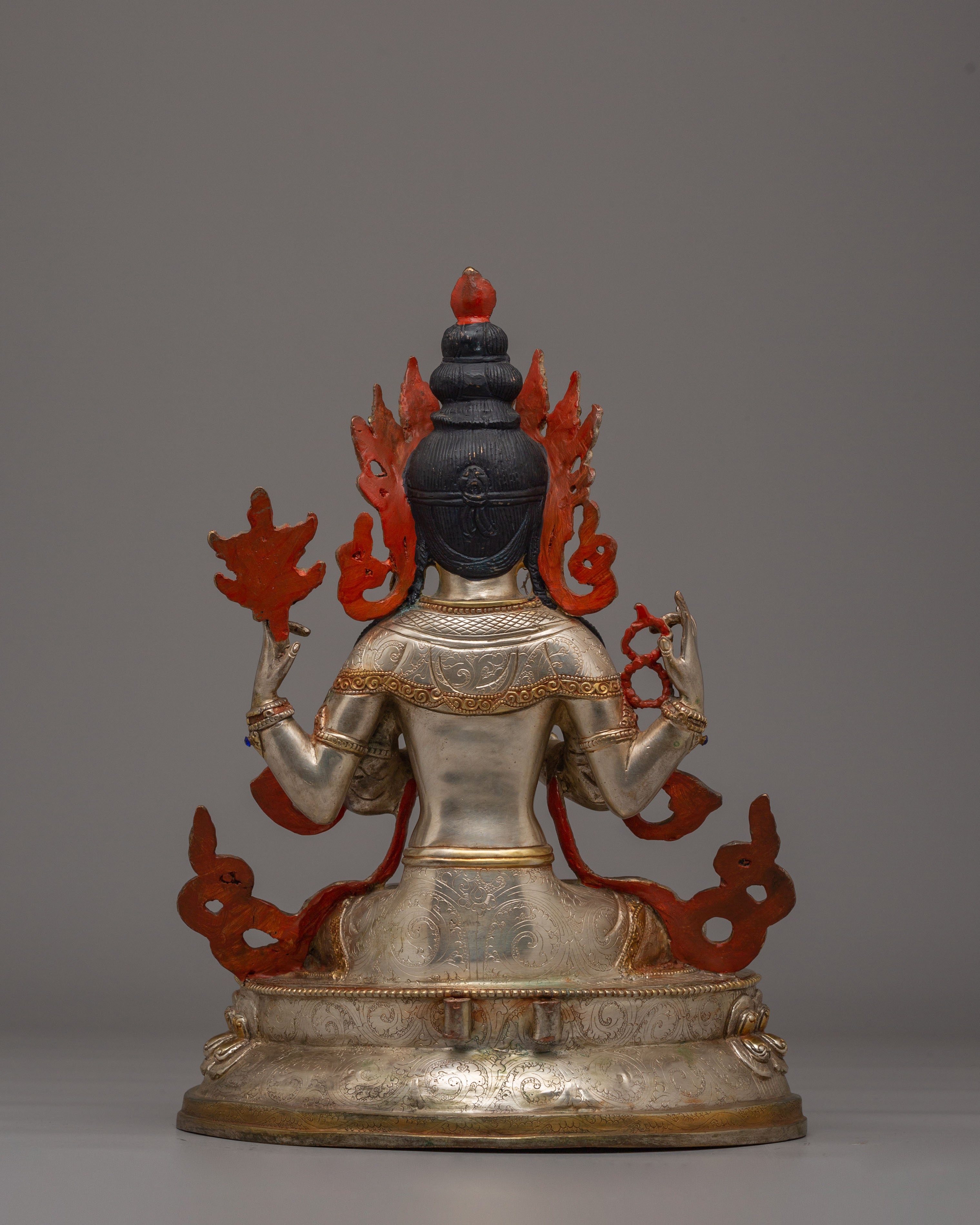 Spiritual Bodhisattva Chenrezig Statue | Tibetan Avalokiteshvara Figurine