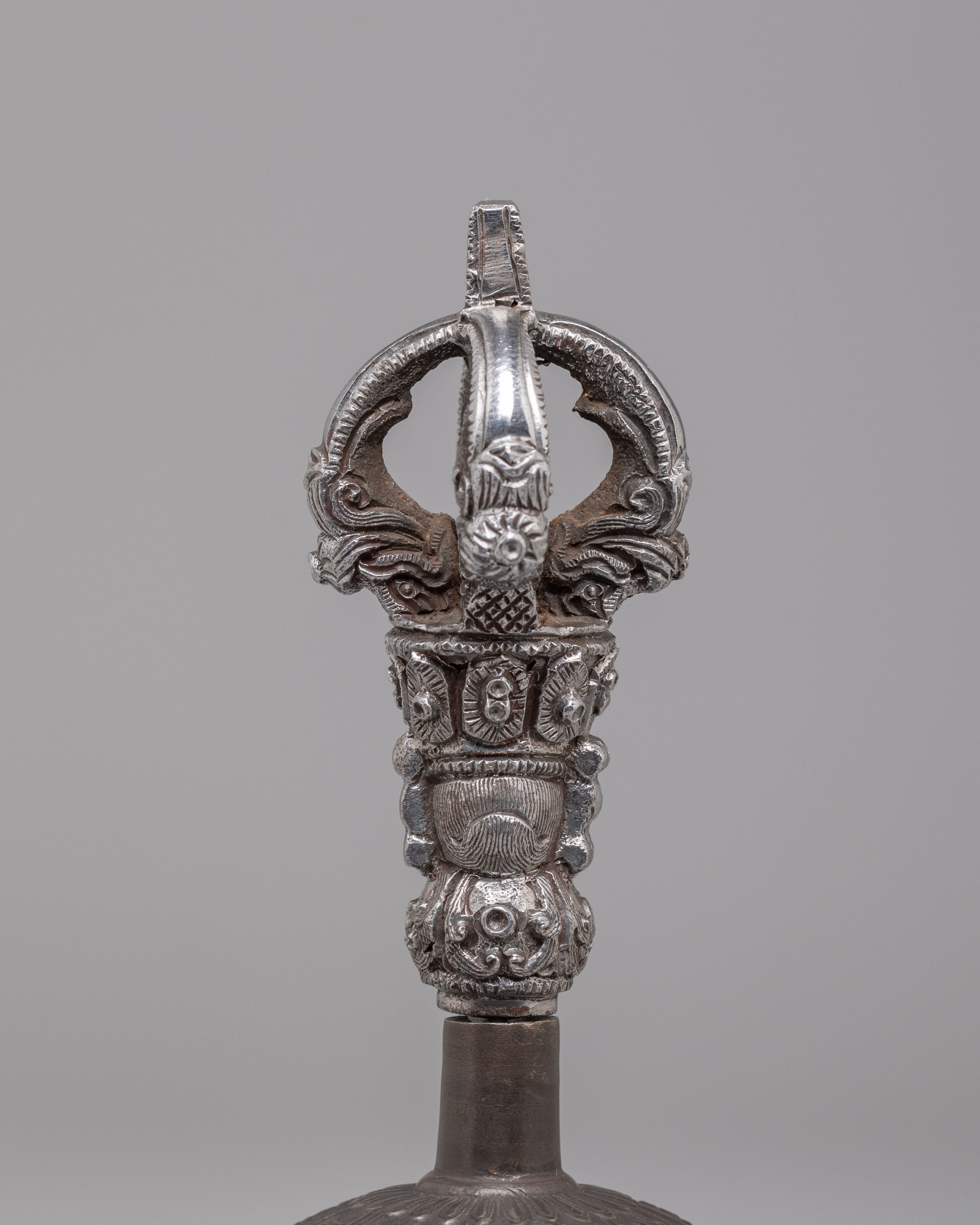 Sacred Buddhist Dorje Bell Set | Bronze Vajra and Bell Ritual Tool