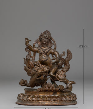 Sacred Buddhist Wealth Icon White Dzambhala Statue | Ideal for Decor