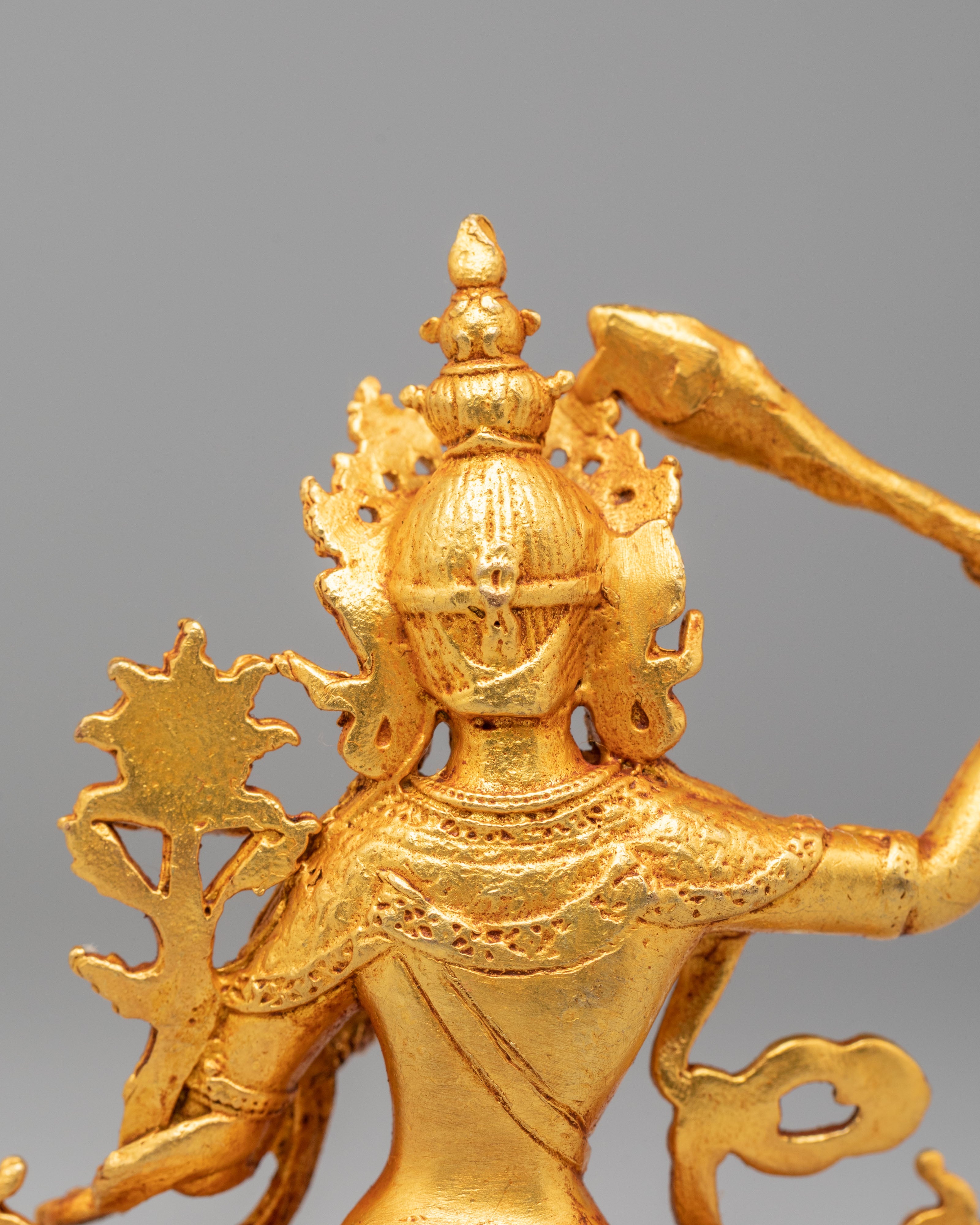 Tibetan Wisdom Manjushri Sculpture | Machine Made Statue