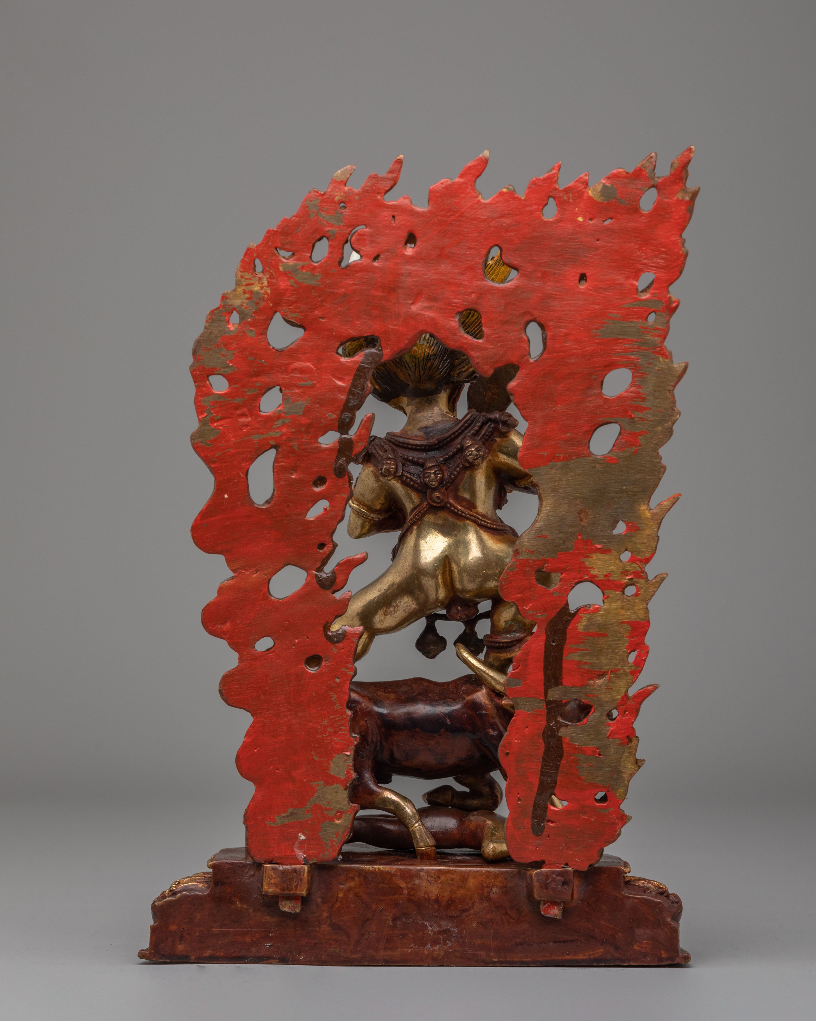 Lord of Death Yama Dharmaraja Statue | Tibetan Guardian Deity Figurine