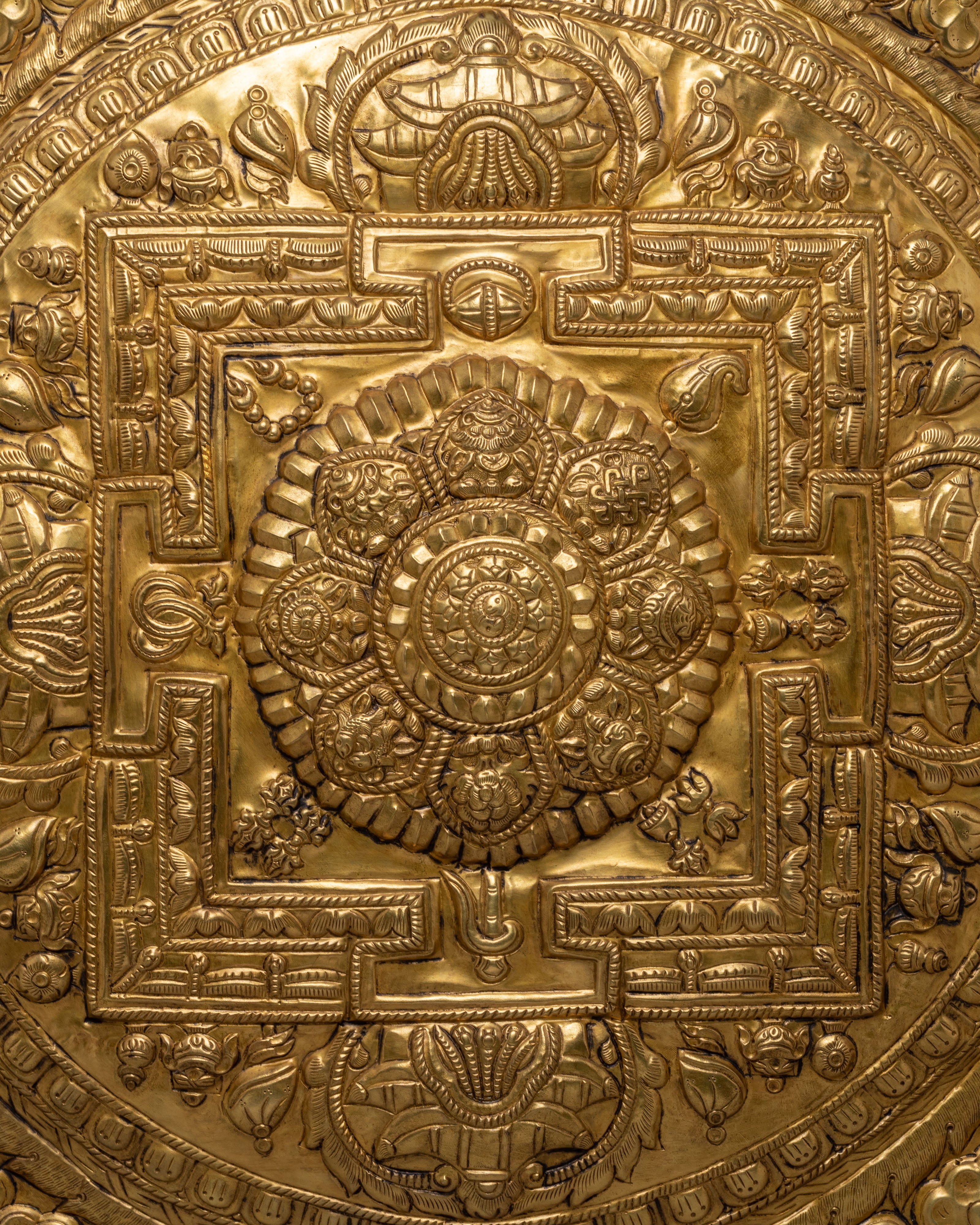 Astamangala Wall Hanging | Traditional Buddhist Sacred Decor