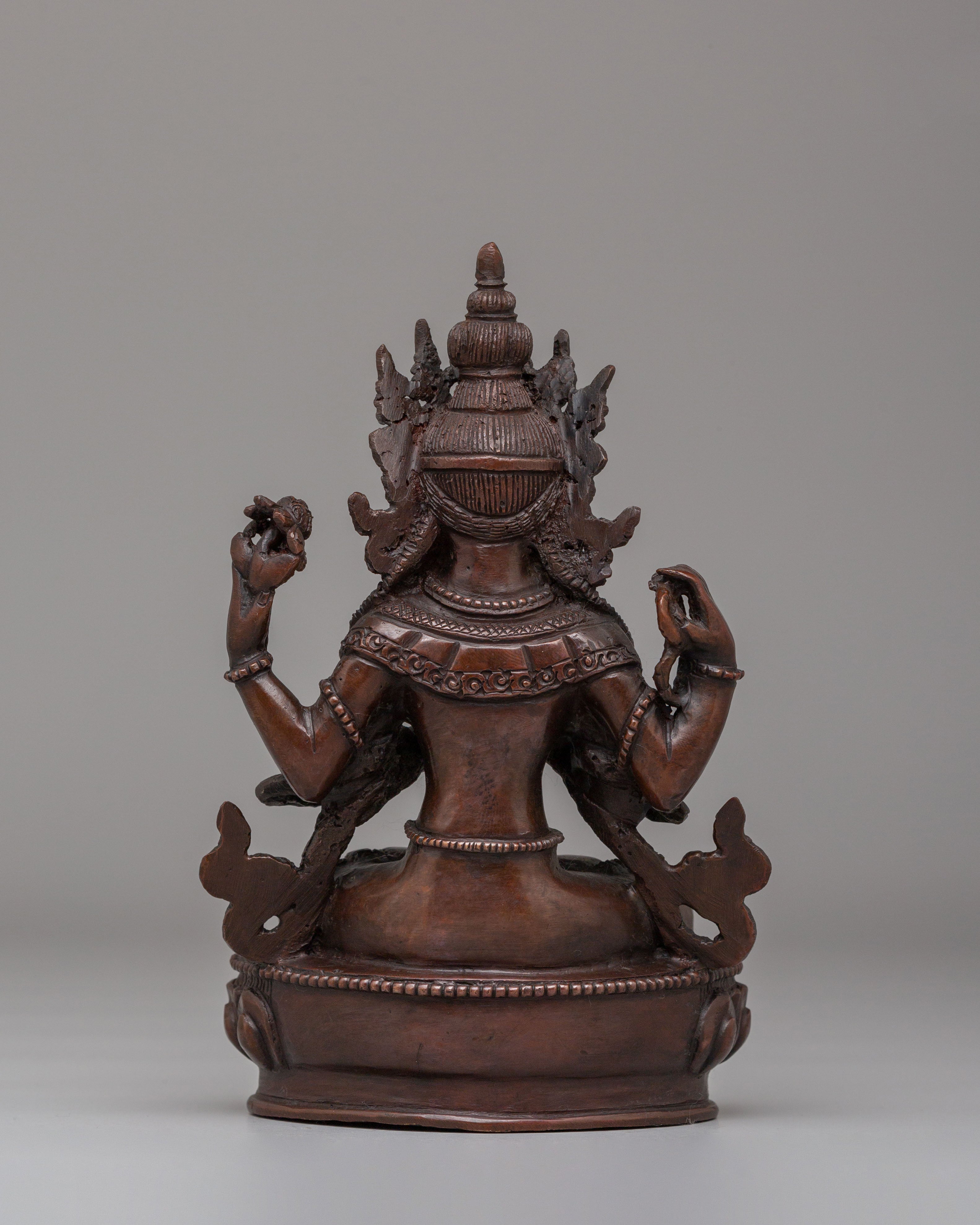 Traditional Chenrezig Deity Statue | Compassionate Bodhisattva