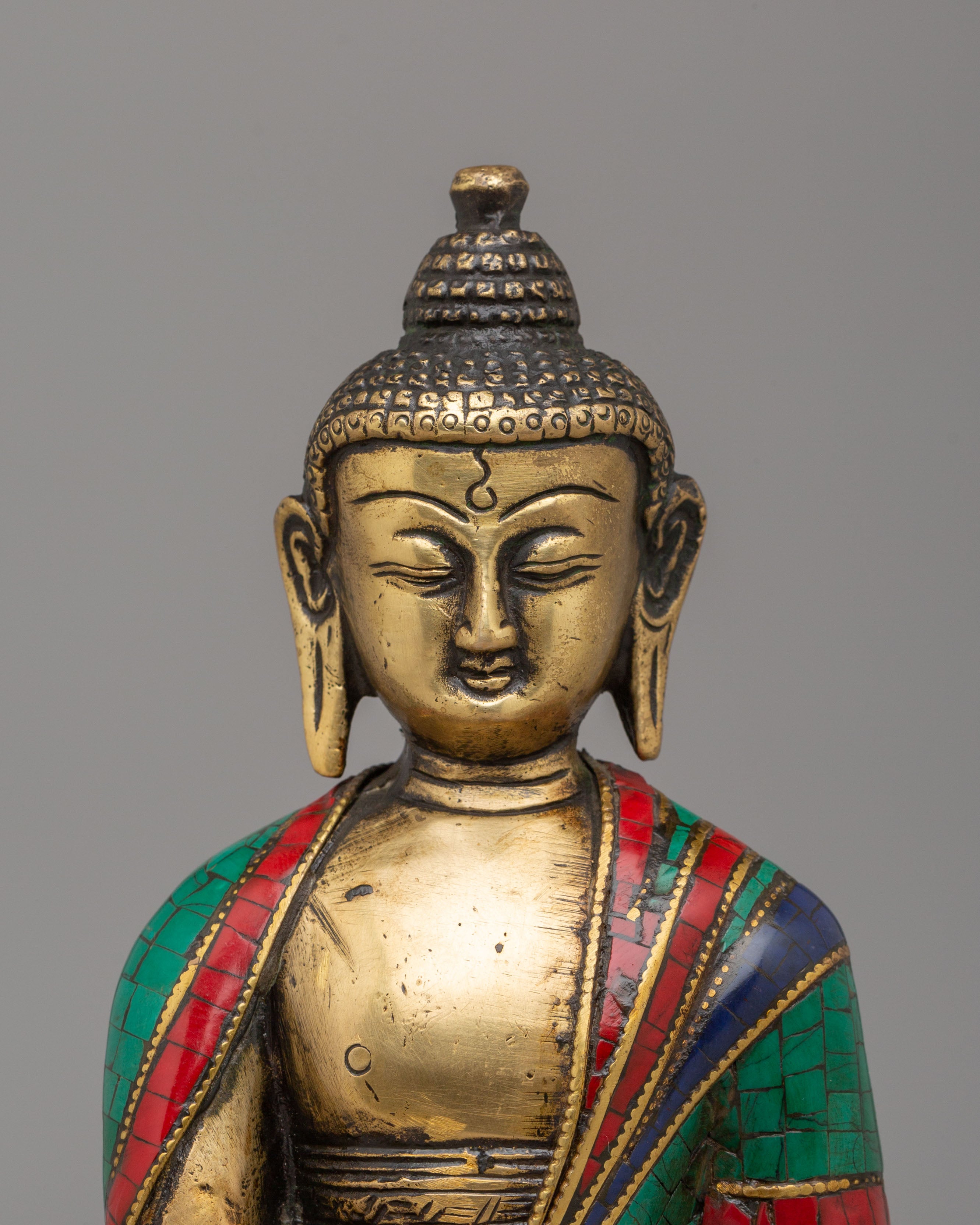 Sacred Shakyamuni Buddha Meditation Statue | Handcrafted Brass Sculpture for Spiritual Enlightenment