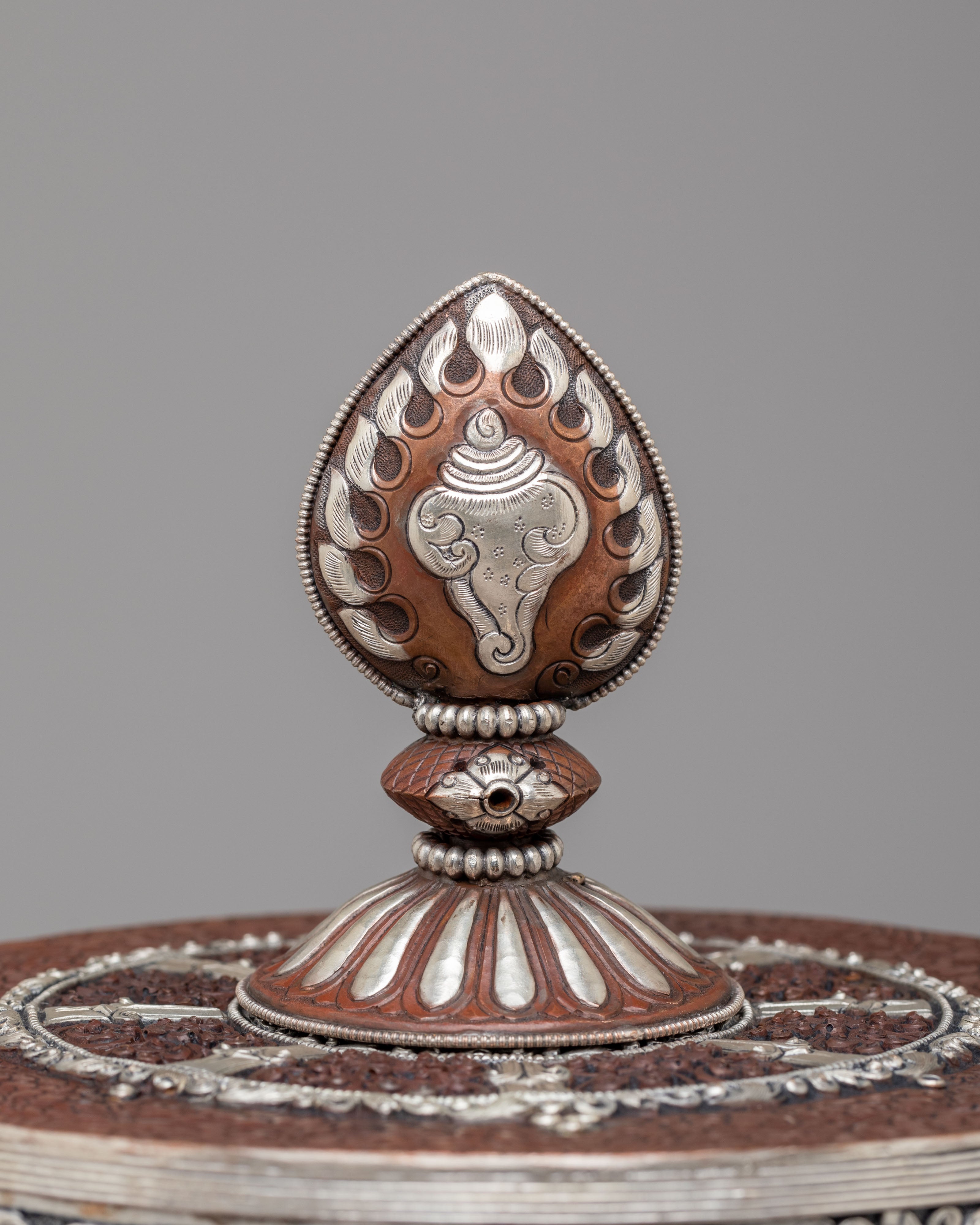 Decorative Prayer Wheel for Altar | Spiritual Meditation Tool