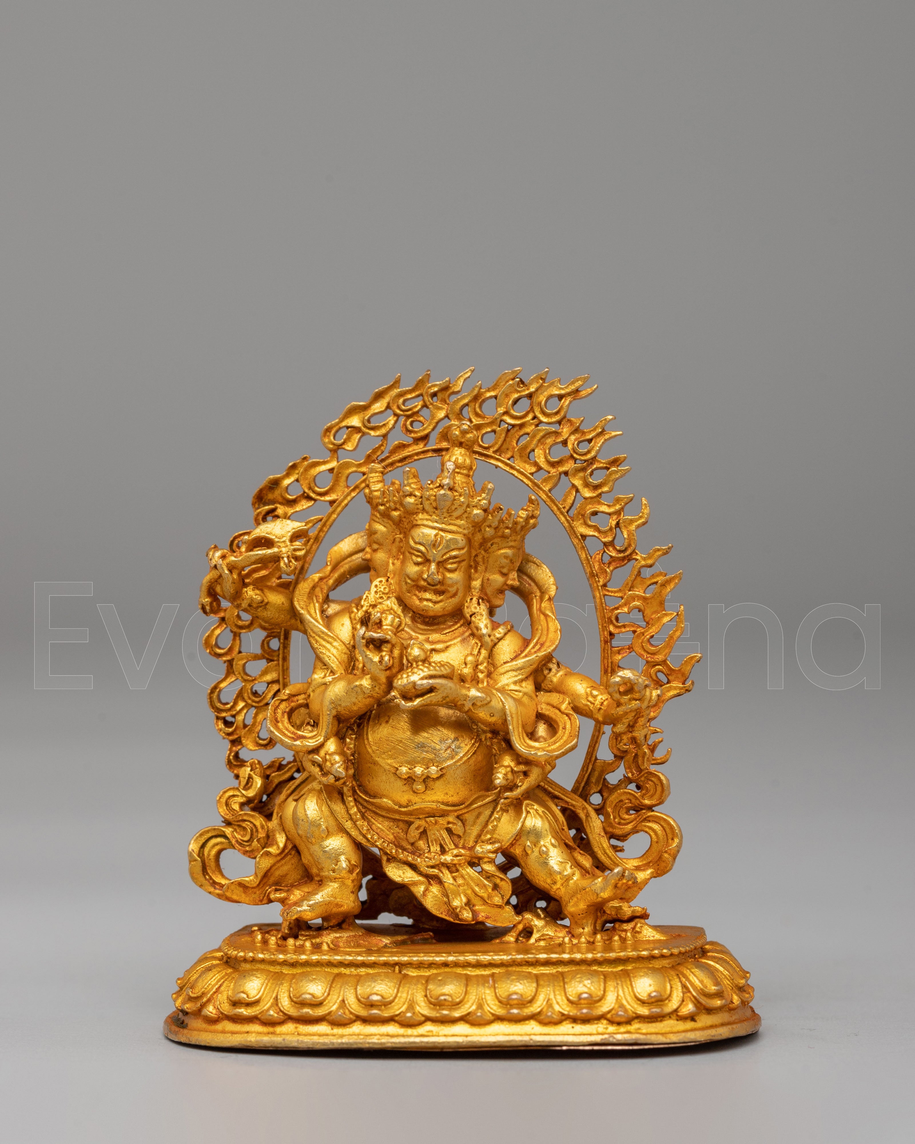 Red Dzambhala Sacred Statue