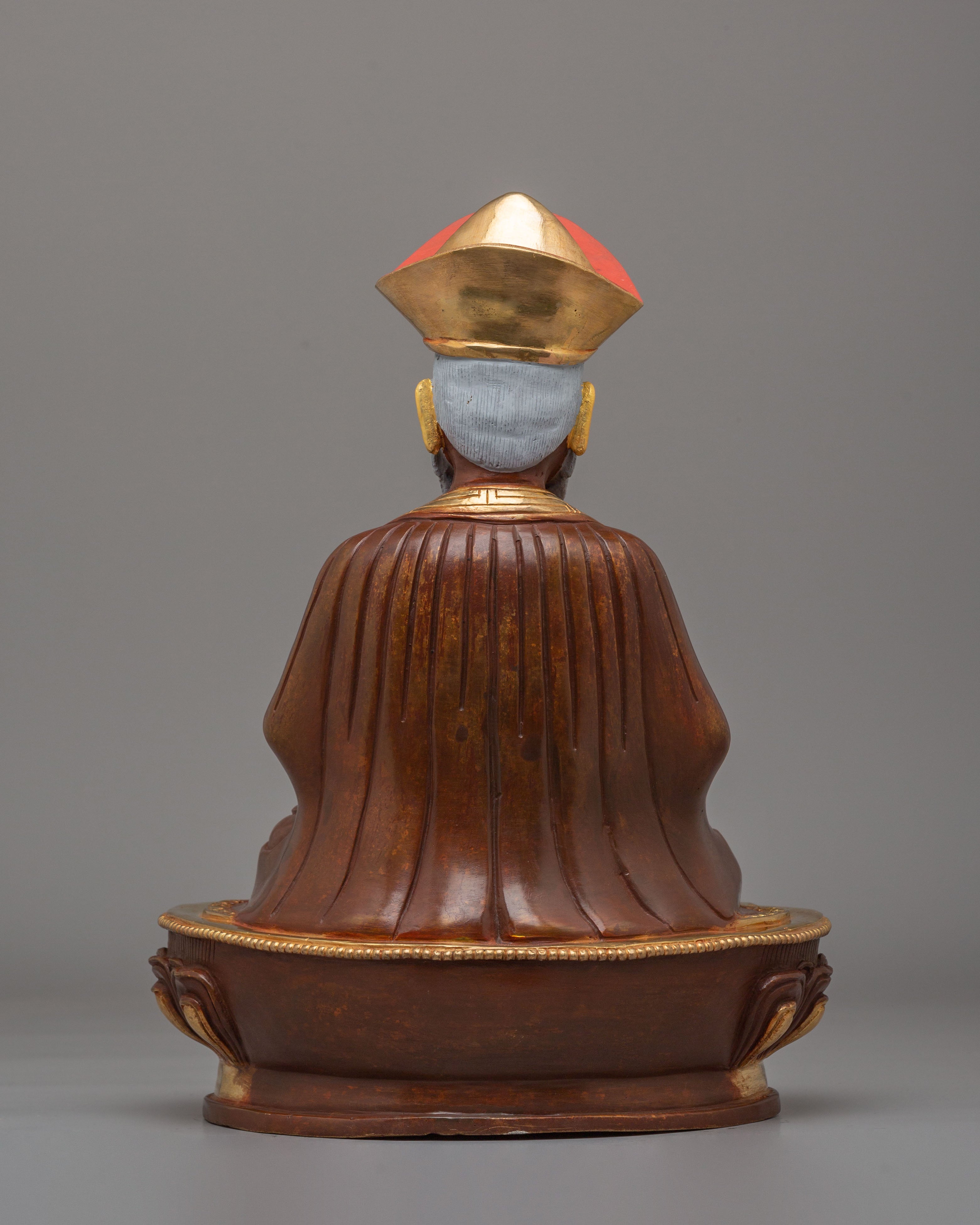 Vajrayana Guru Shapdum Statue | Handcrafted Tibetan Buddhist Master Figure