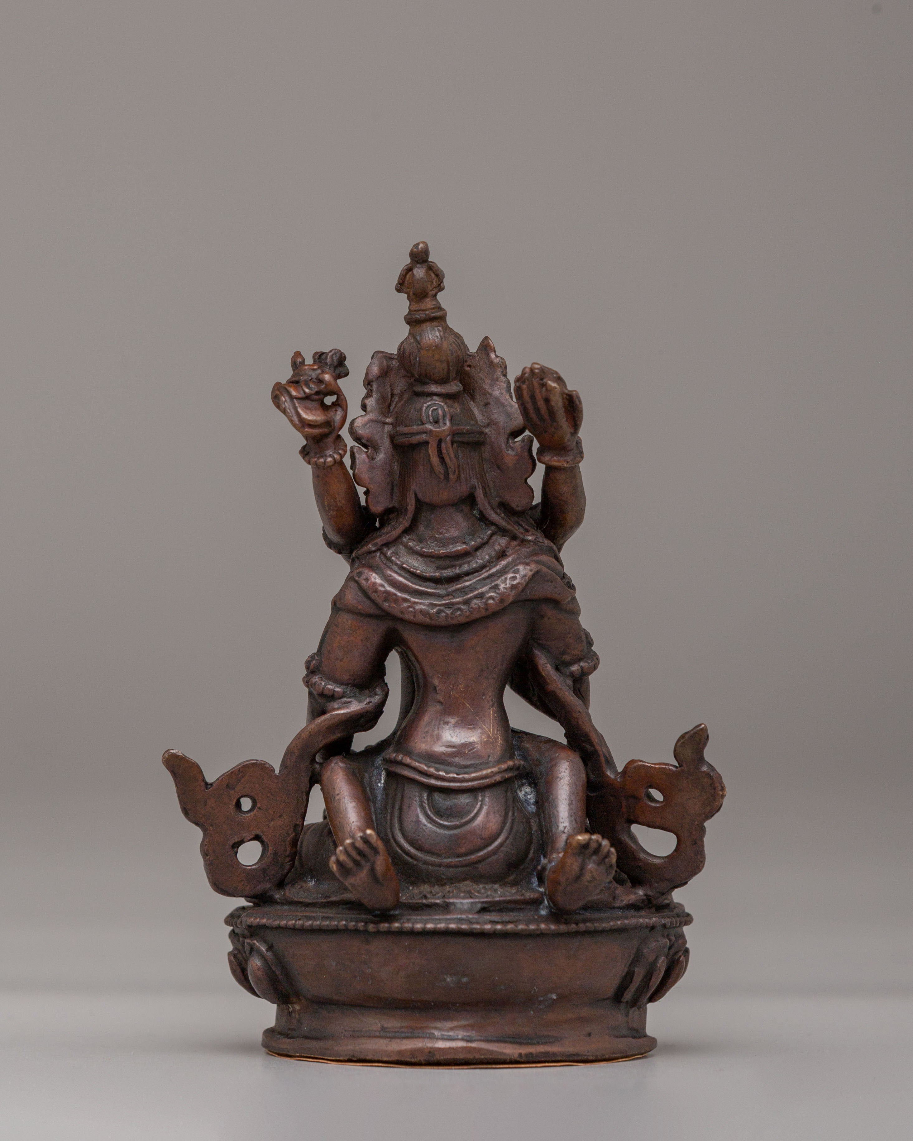 Vajrasattva With Consort Sculpture | Himalayan Buddhist Art