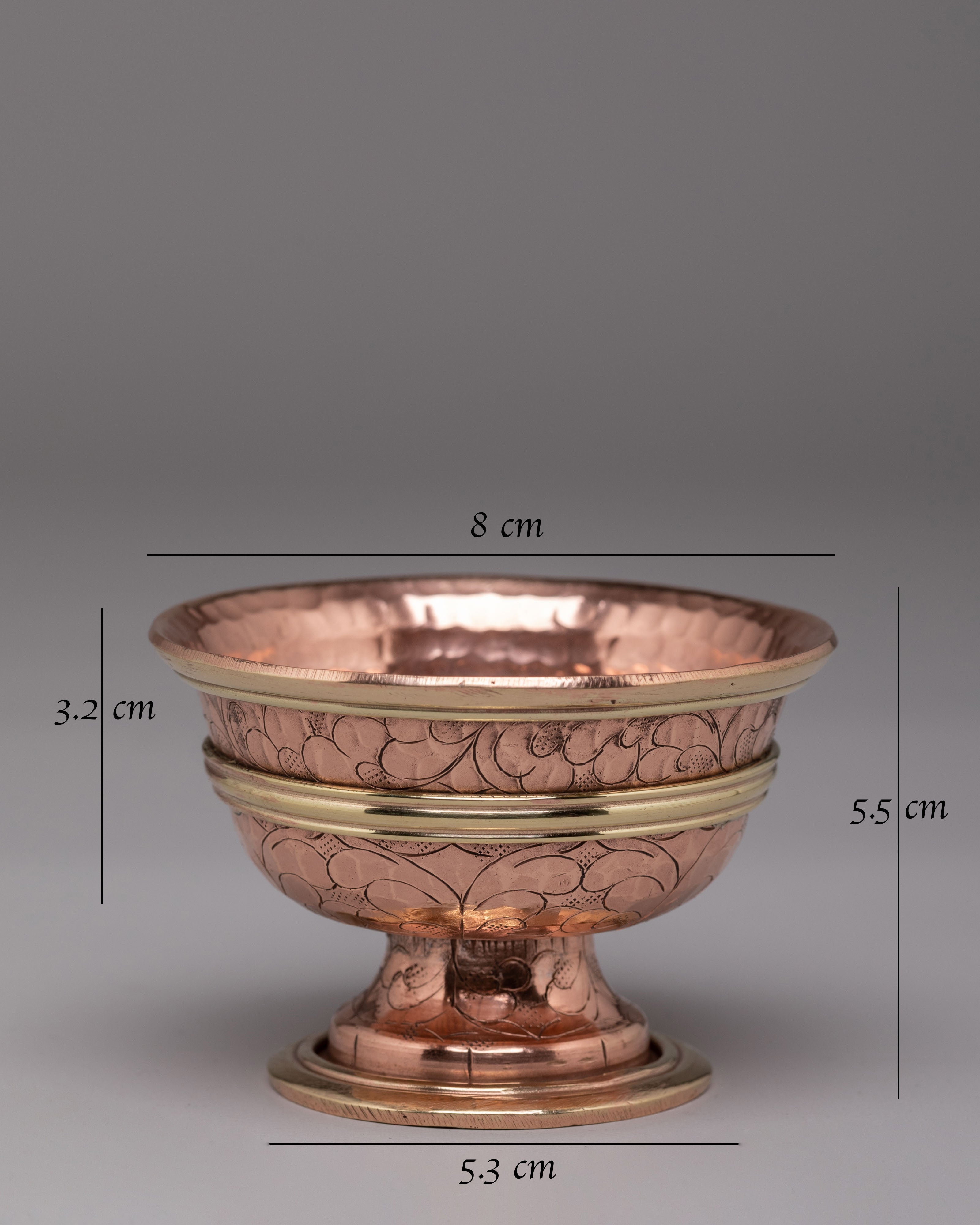 Handcrafted Offering Bowls Set | Tibetan Altar Decor