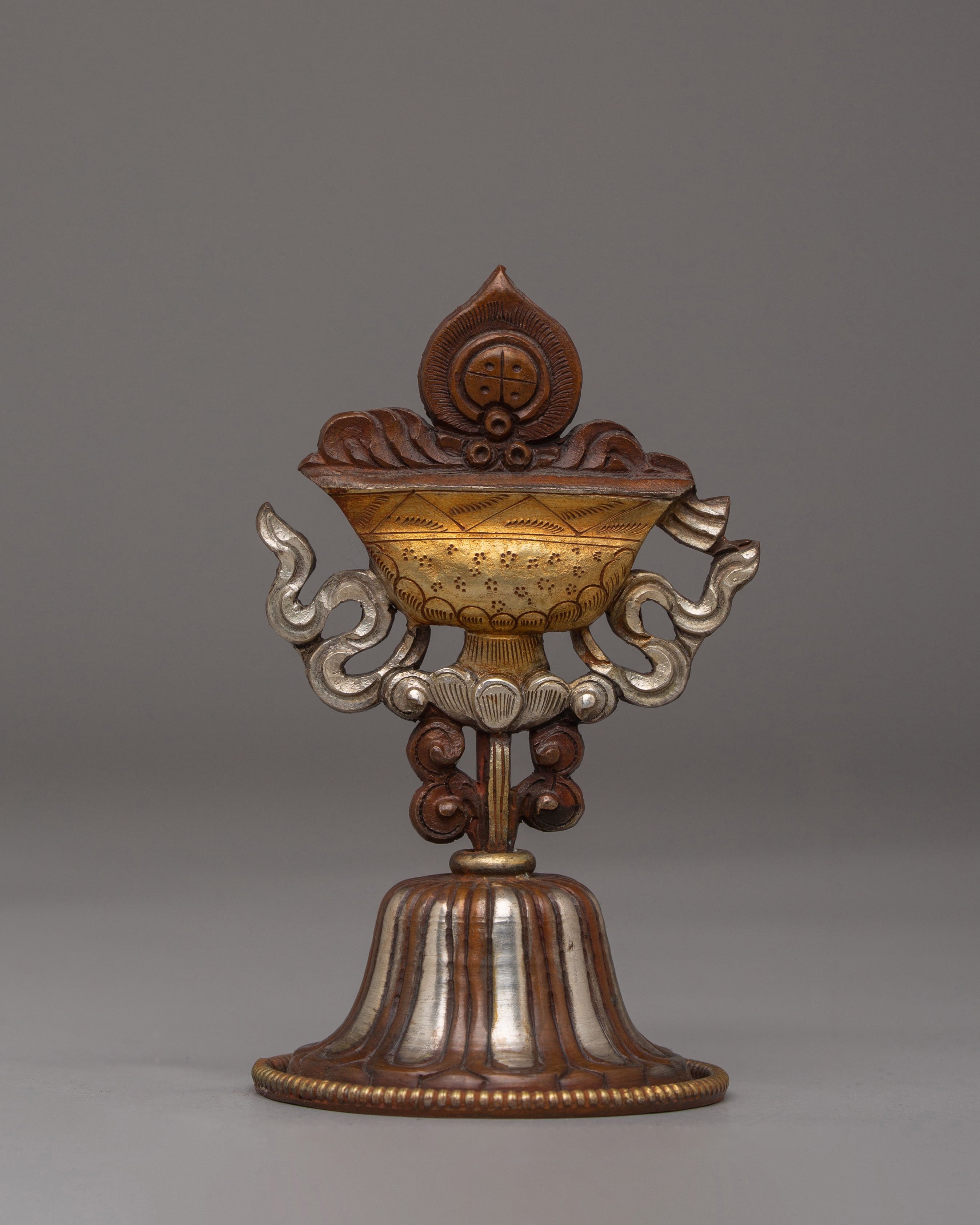 Oxidized Copper Raja Rani Set | Elegant Copper and Gold-Plated Figurines
