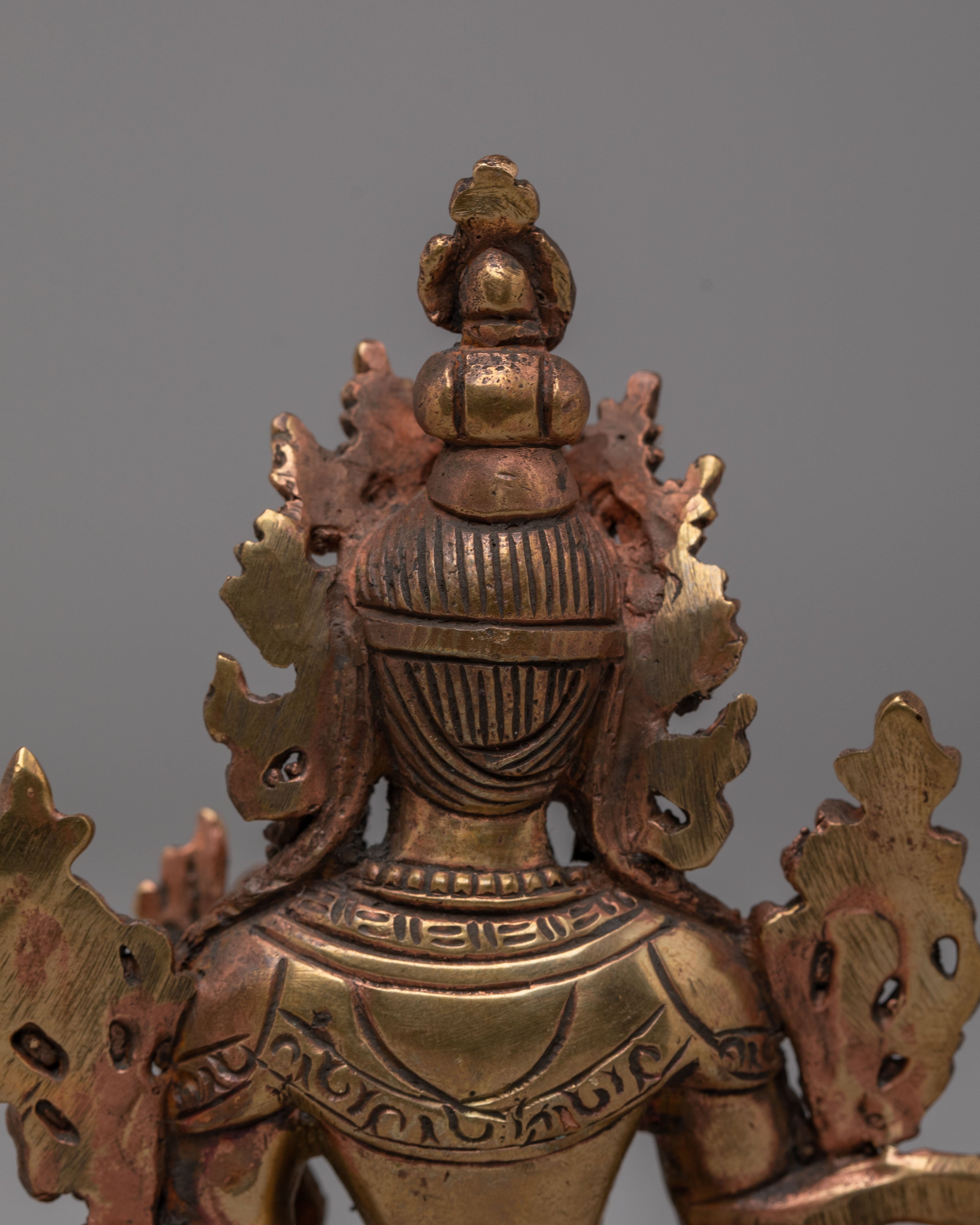 Handcrafted White Tara Deity Statue | Tibetan Buddhist Decor