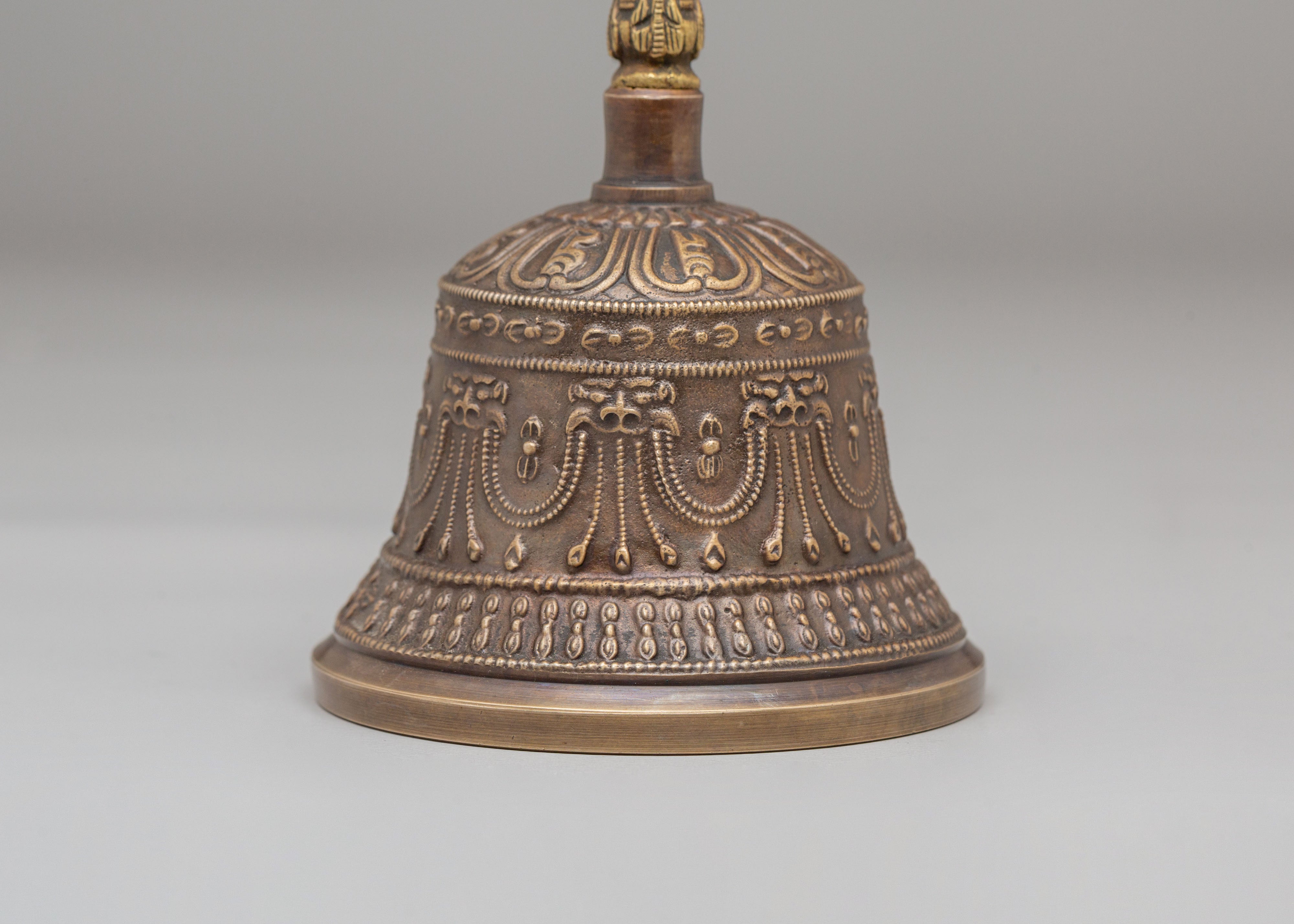 Tibetan Buddhism Vajra and Bell Set | Bronze Ritual Tools