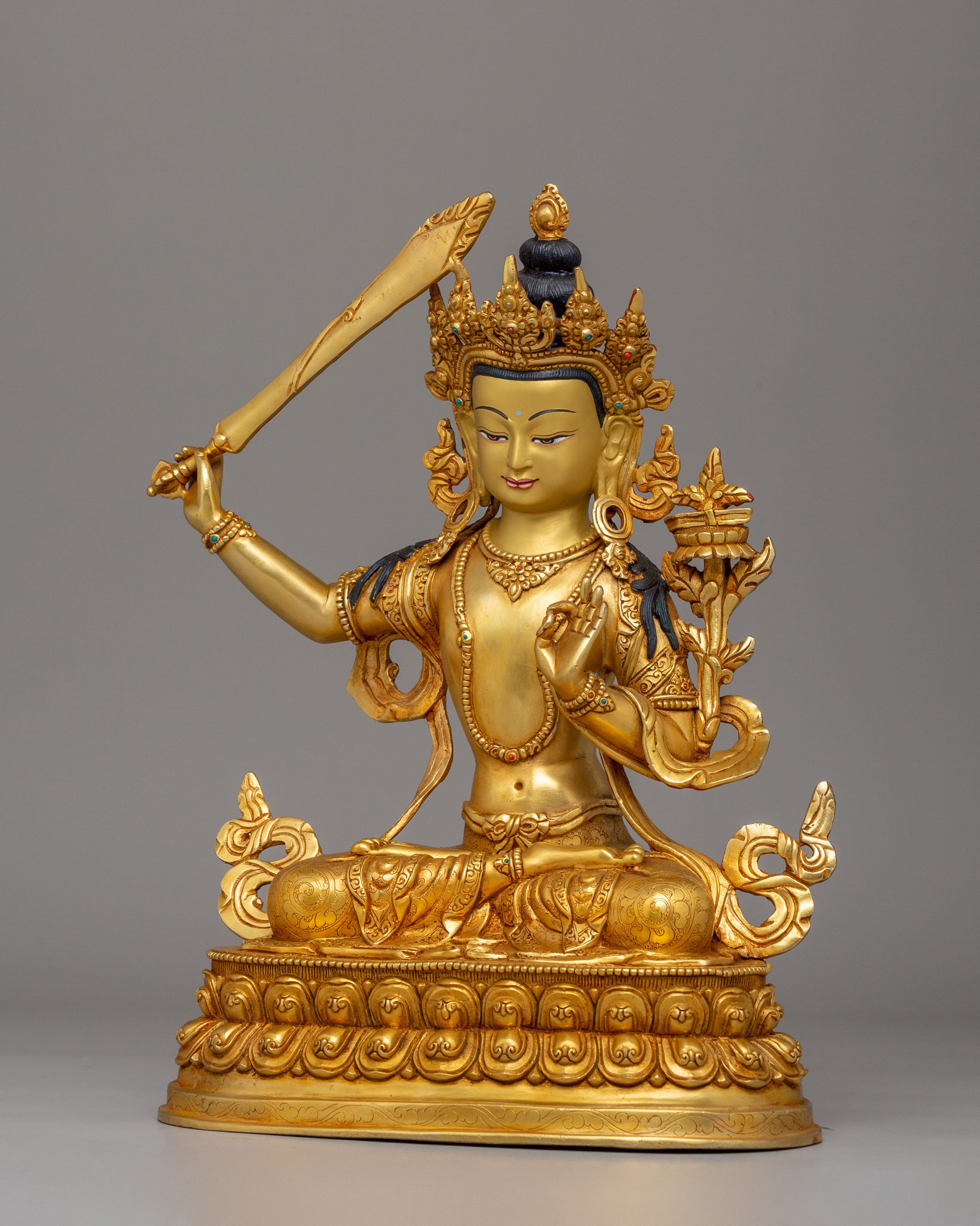 Lord Of Wisdom Manjushri Statue | Bodhisattva Of Enlightenment And Wisdom