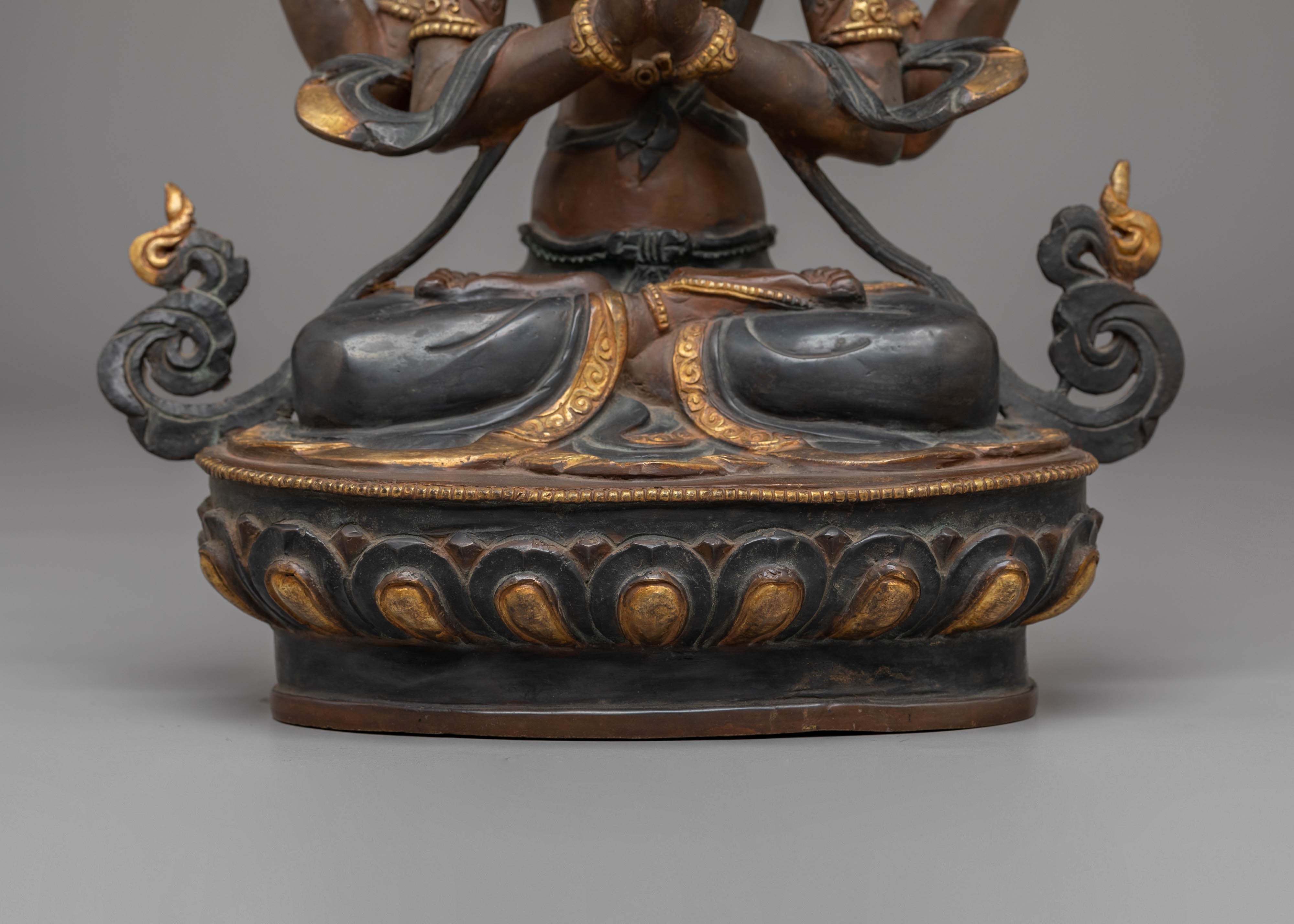 Chenrezig Statue Bodhisattva Of Compassion | Meditation Decor