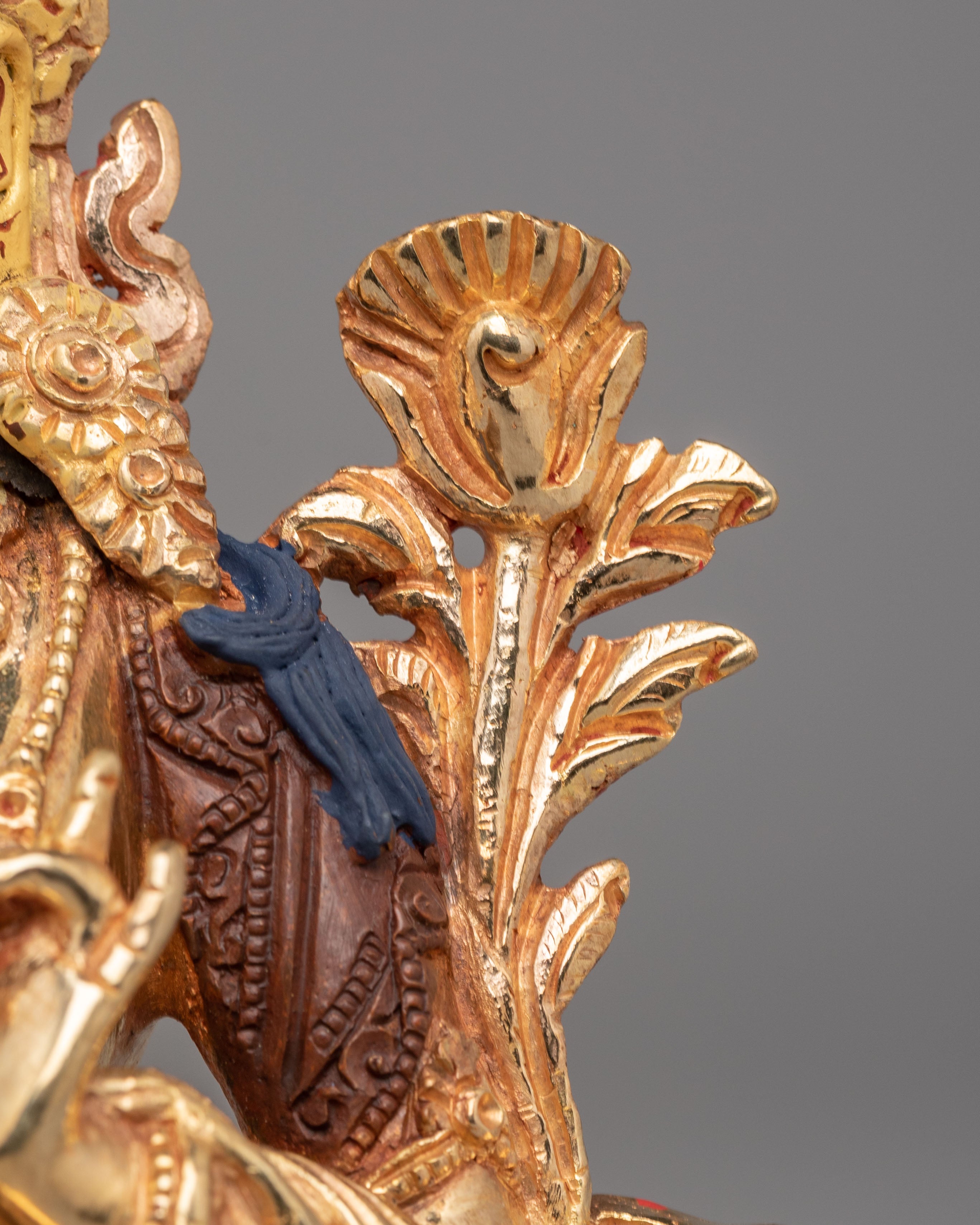 Mother of Liberation Green Tara Sculpture | 24K Gold Plated Statue