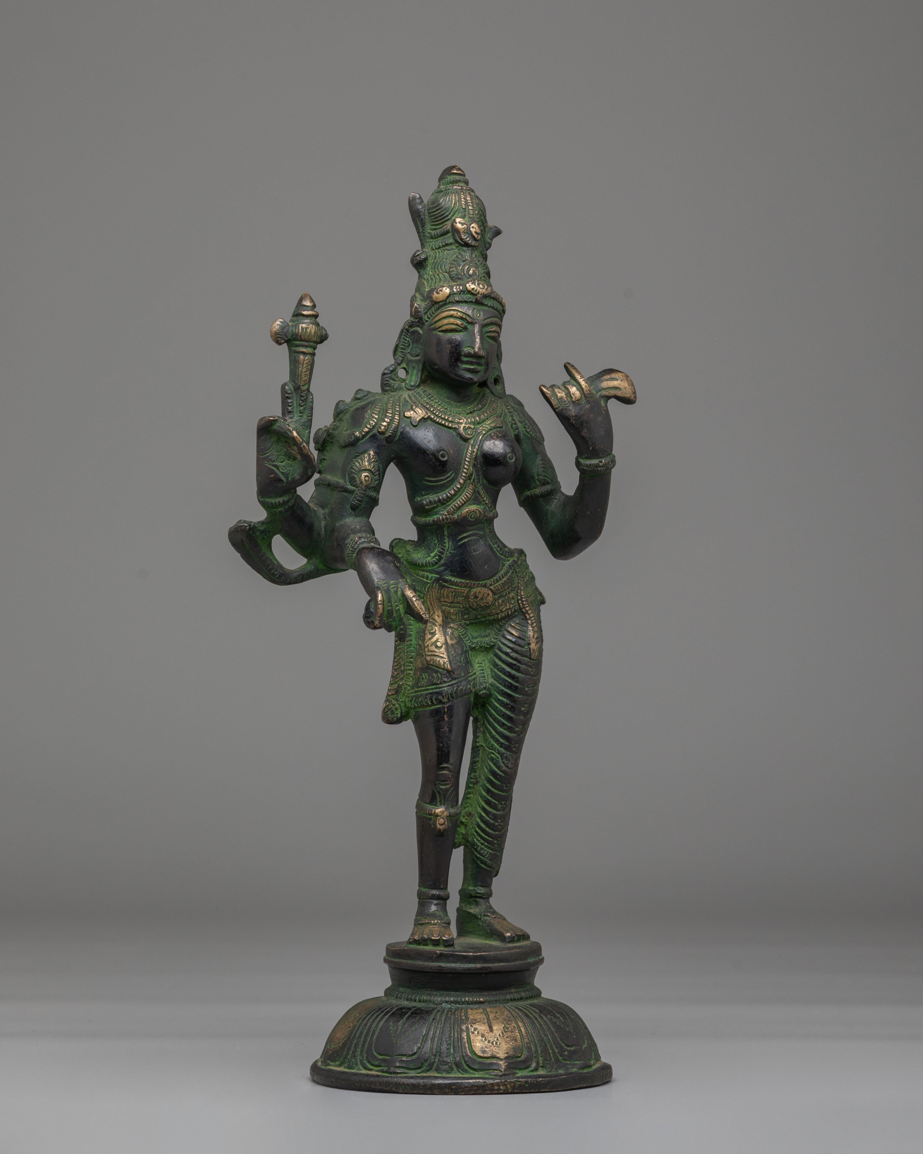 Buddhist Ardhanarishvara Statue | Divine Union of Shiva and Shakti