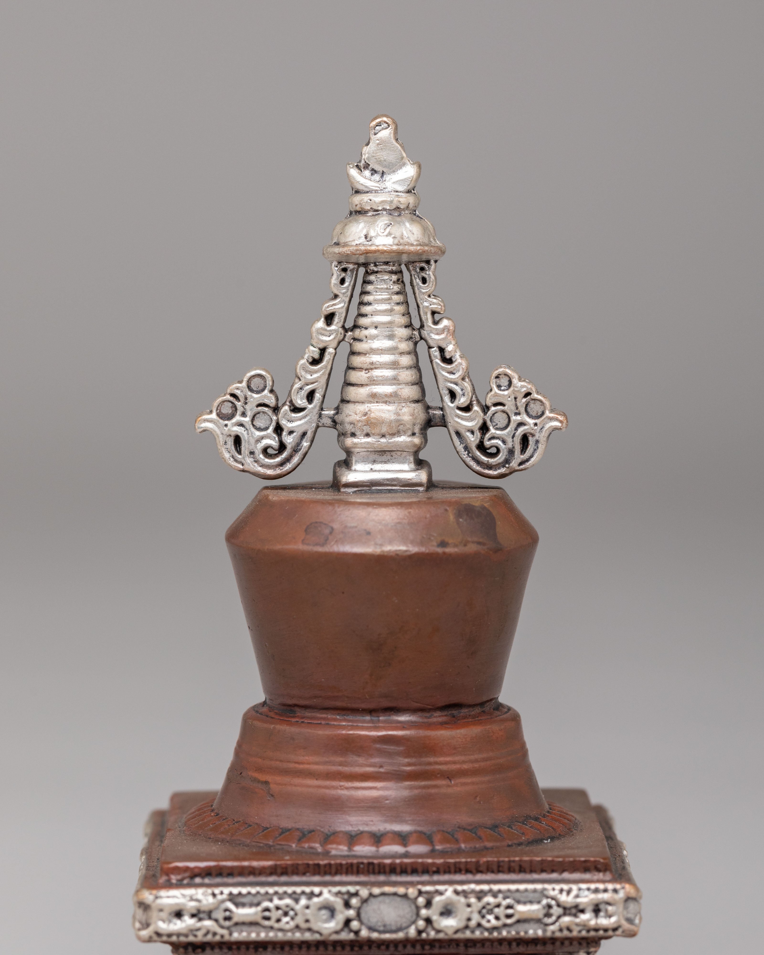 Handcrafted Altar Parinirvana Stupa | Sacred Tibetan Art