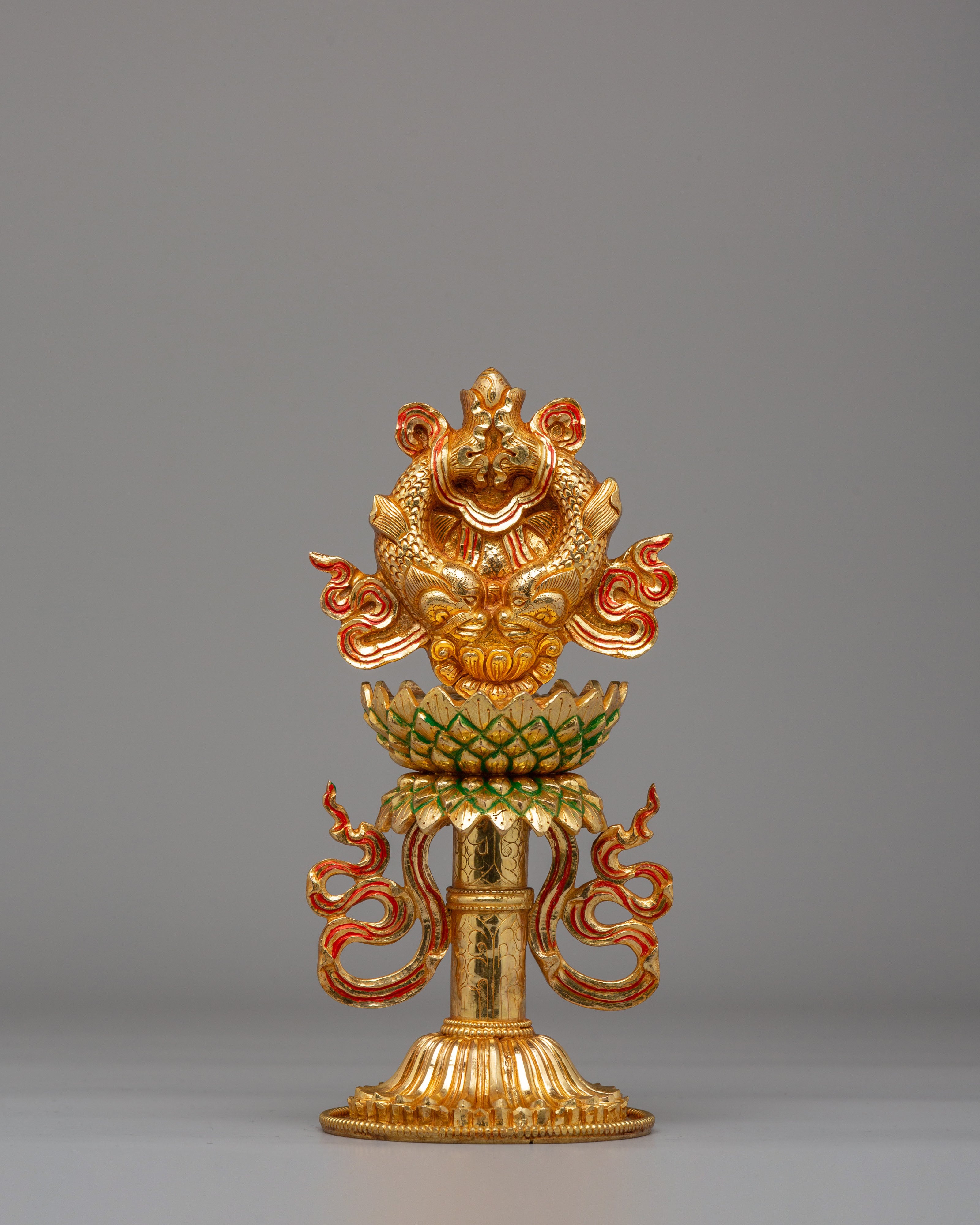 Buddhist Eight Symbols Sculpture Set | A Sacred Representation of Spiritual Blessings