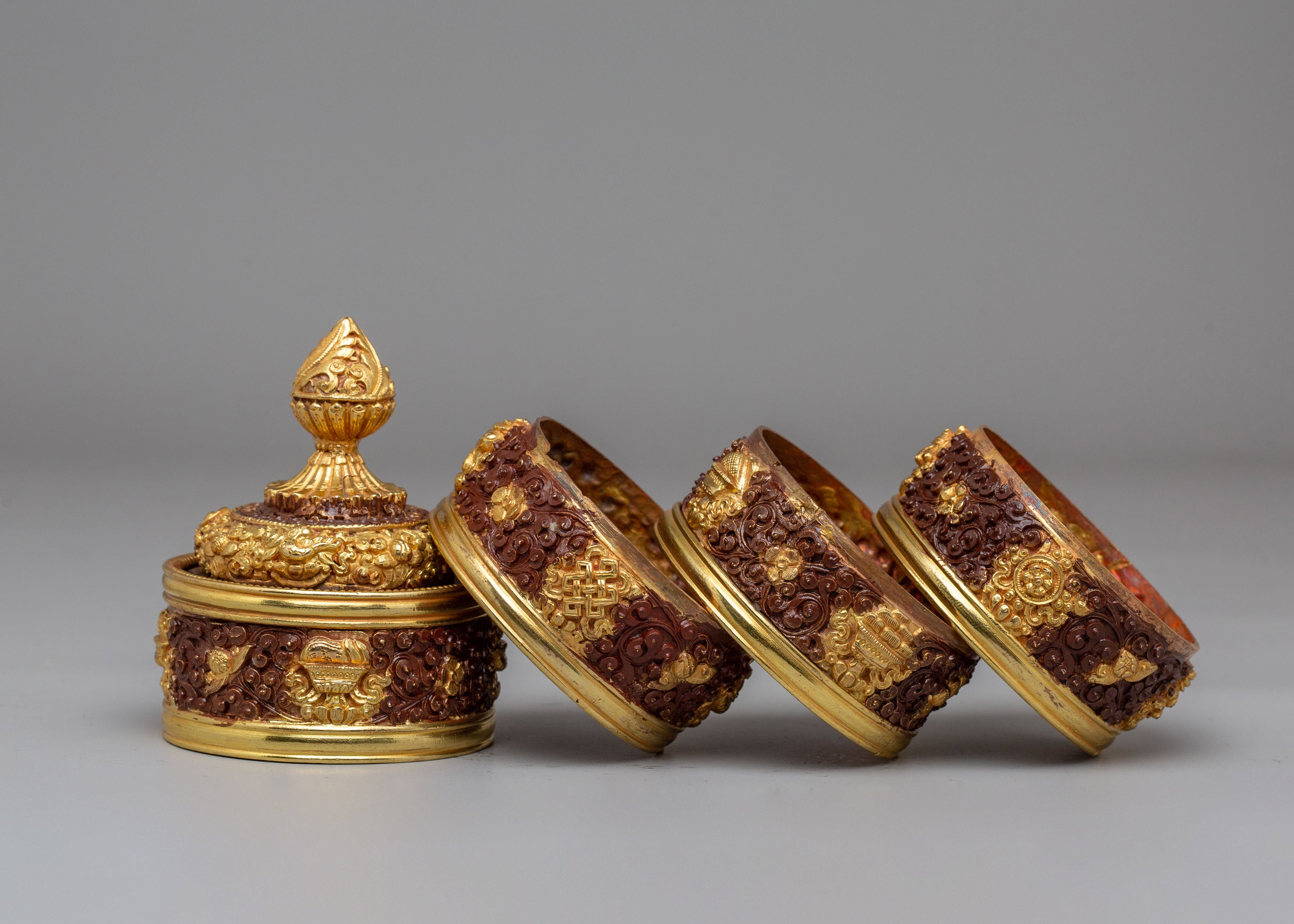 Rice Pot For Buddhist Ritual Offerings | Sacred Ceremonial Offering Vessel