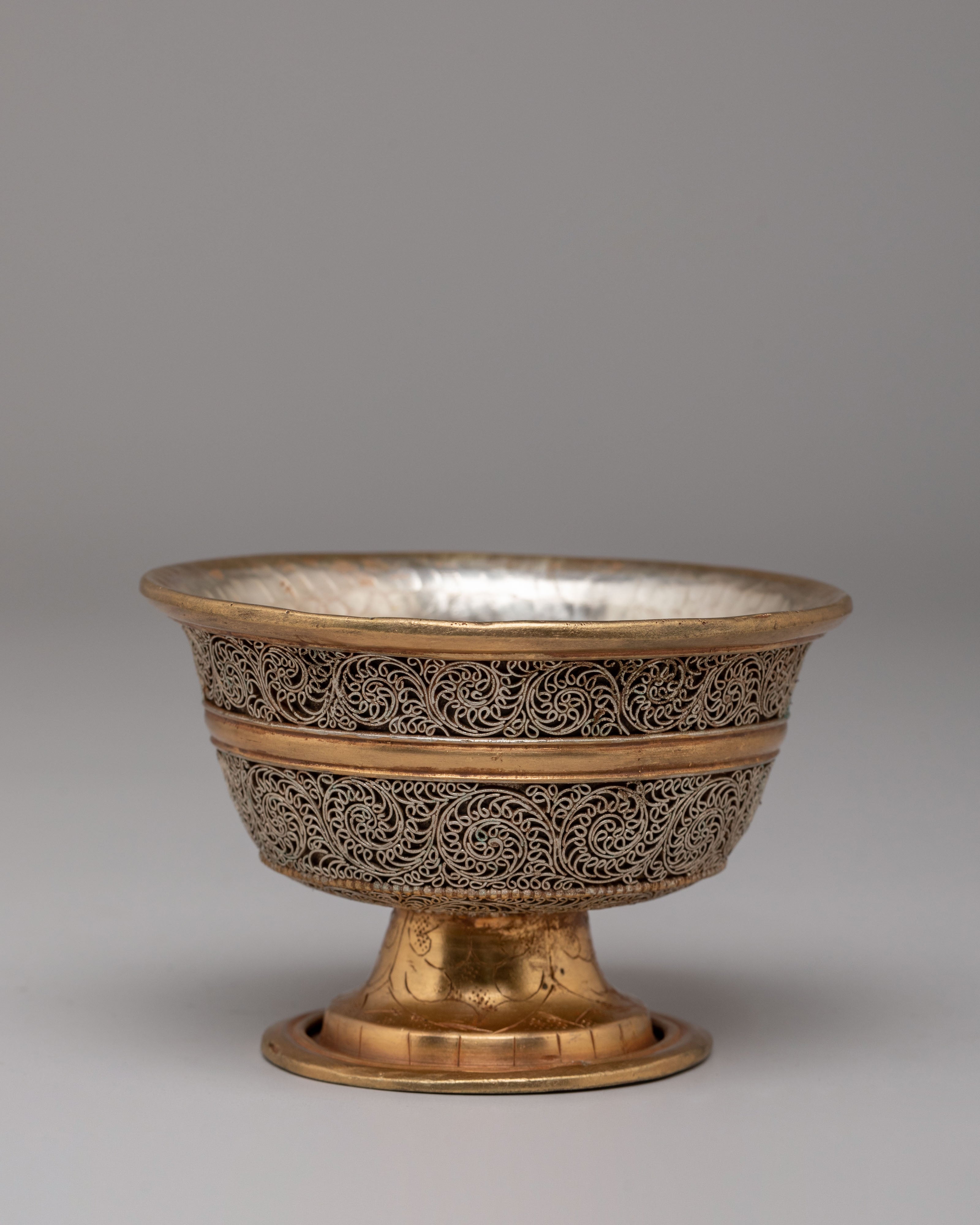 Ceremonial Offering Bowl Set | Tibetan Altar Bowls