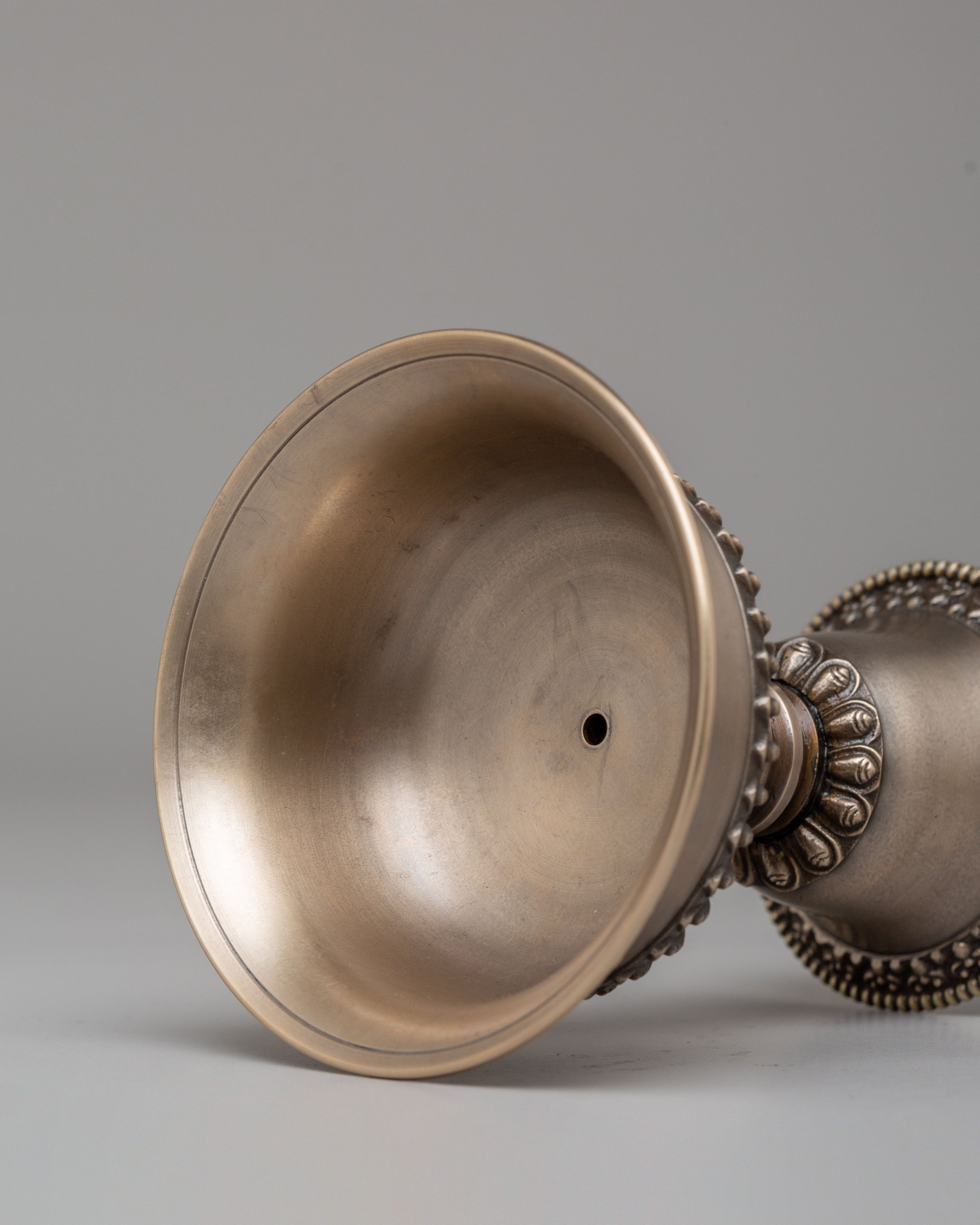 Traditional Ritual Butter Lamp Set | Copper Altar Lamps