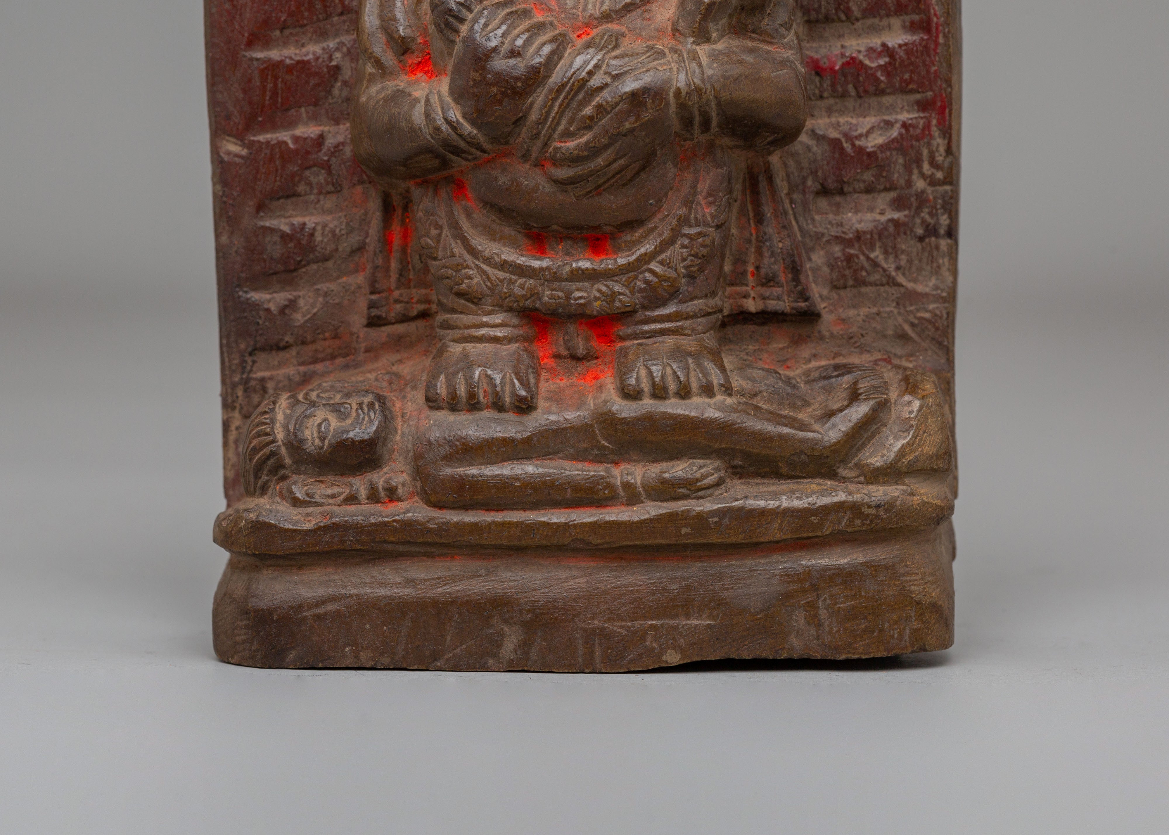 Sacred Mahakala Guardian Figurine | Symbol of Protection