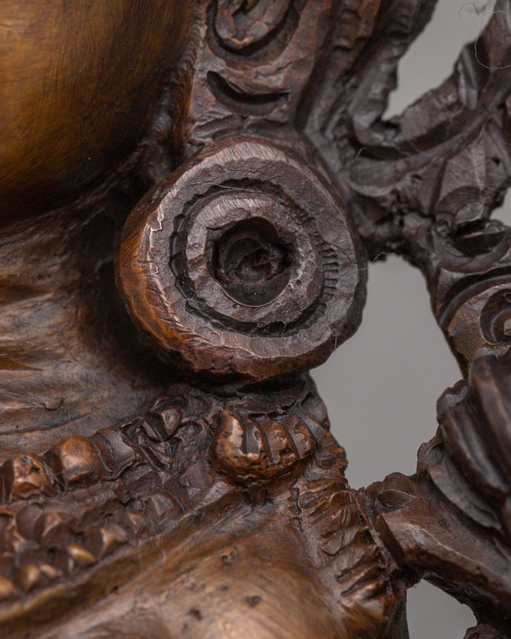 Himalayan Green Tara Goddess Statue | Oxidized Copper Tibetan Protector