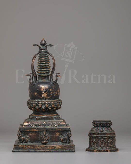 Dharmadhatu Buddhist Stupa Set | Sacred Offering Stupas
