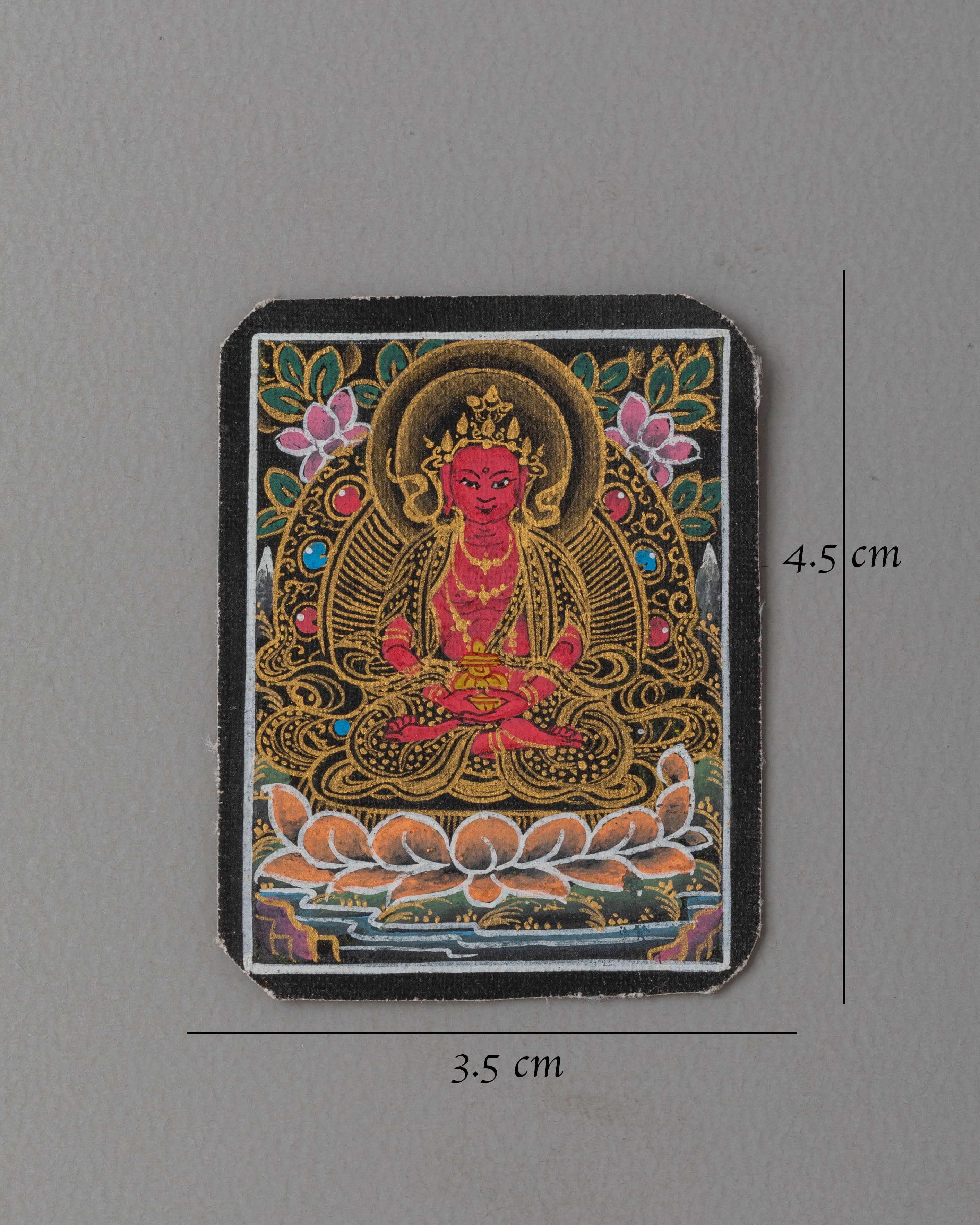 Amitayus Thanka for Locket | Small Buddha Sculpture