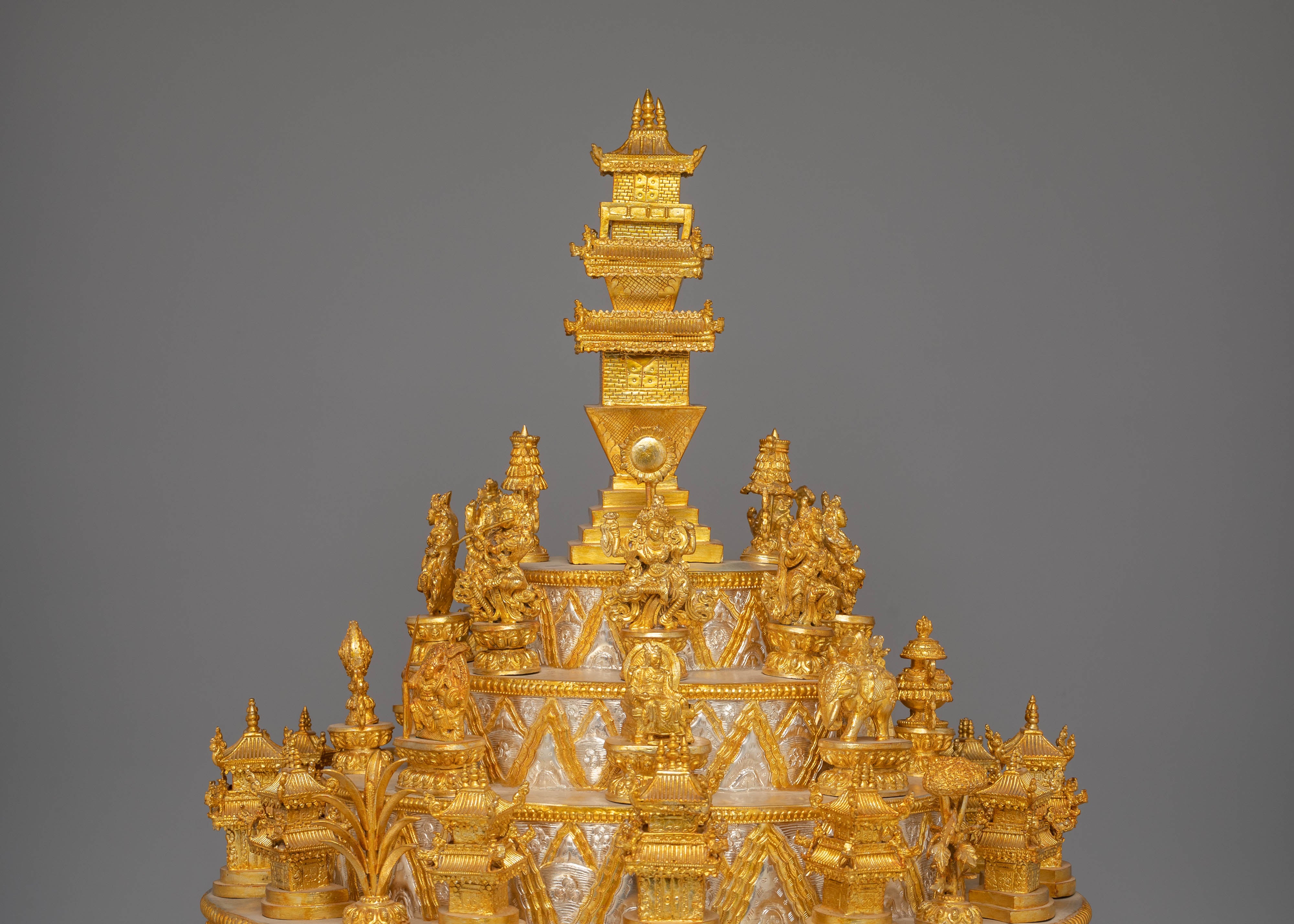 Handmade Electro Gold Plated Mandala for Rituals | Spiritual Art & Altar Decor