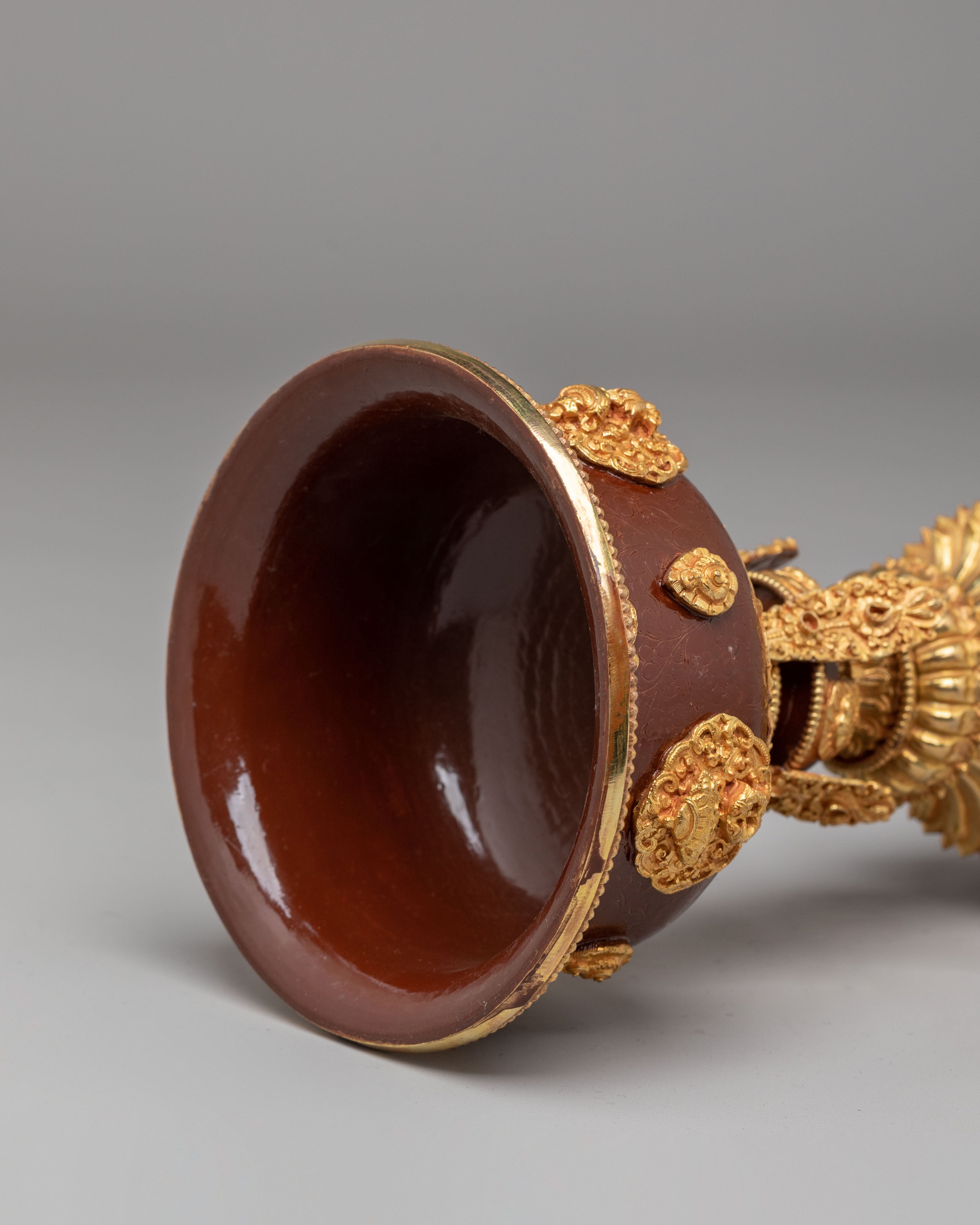 Handmade Ritual Buddhist Butter Lamp | Traditional Light Offering Vessel