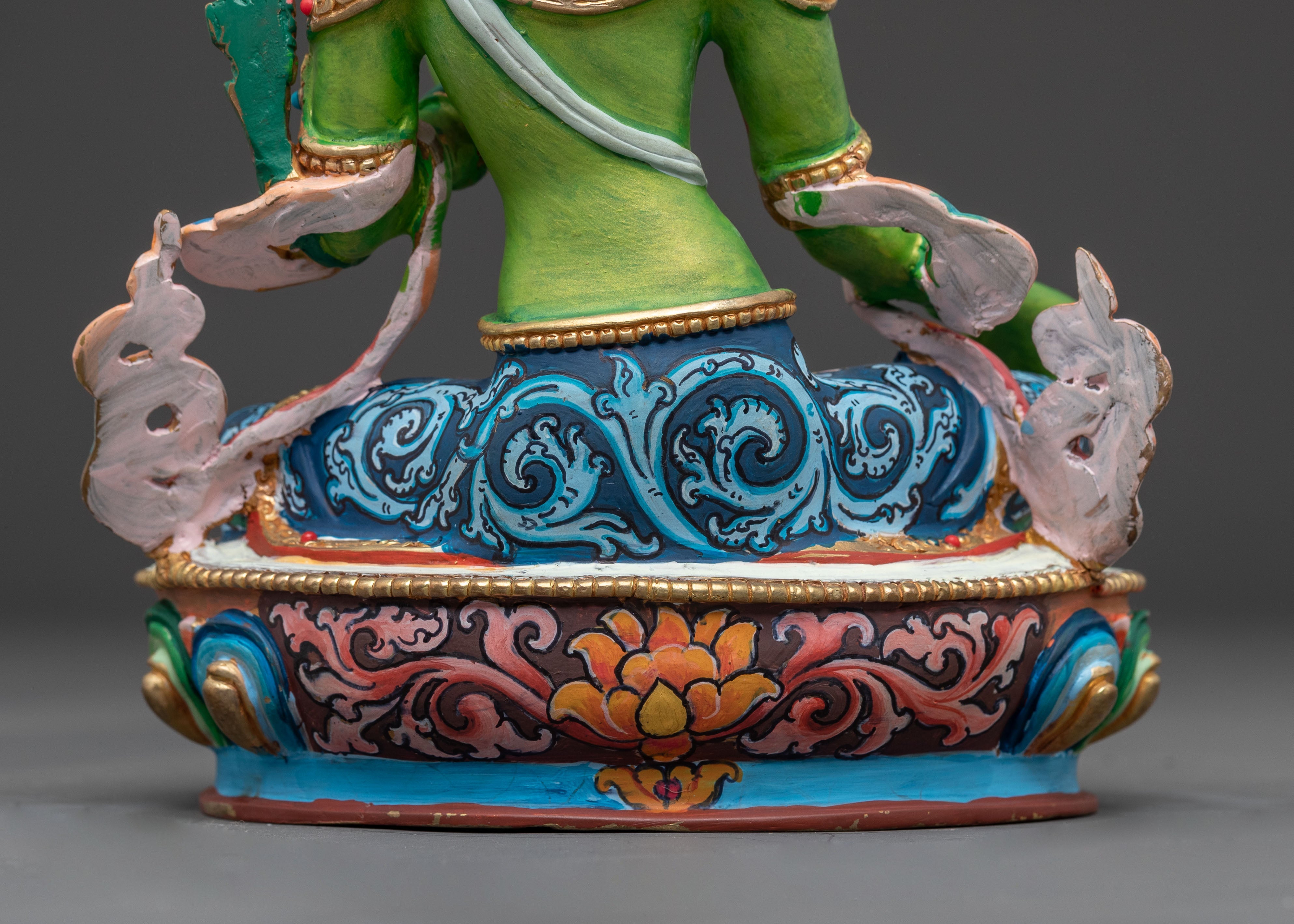 Himalayan Green Tara Deity Statue | Tibetan Goddess