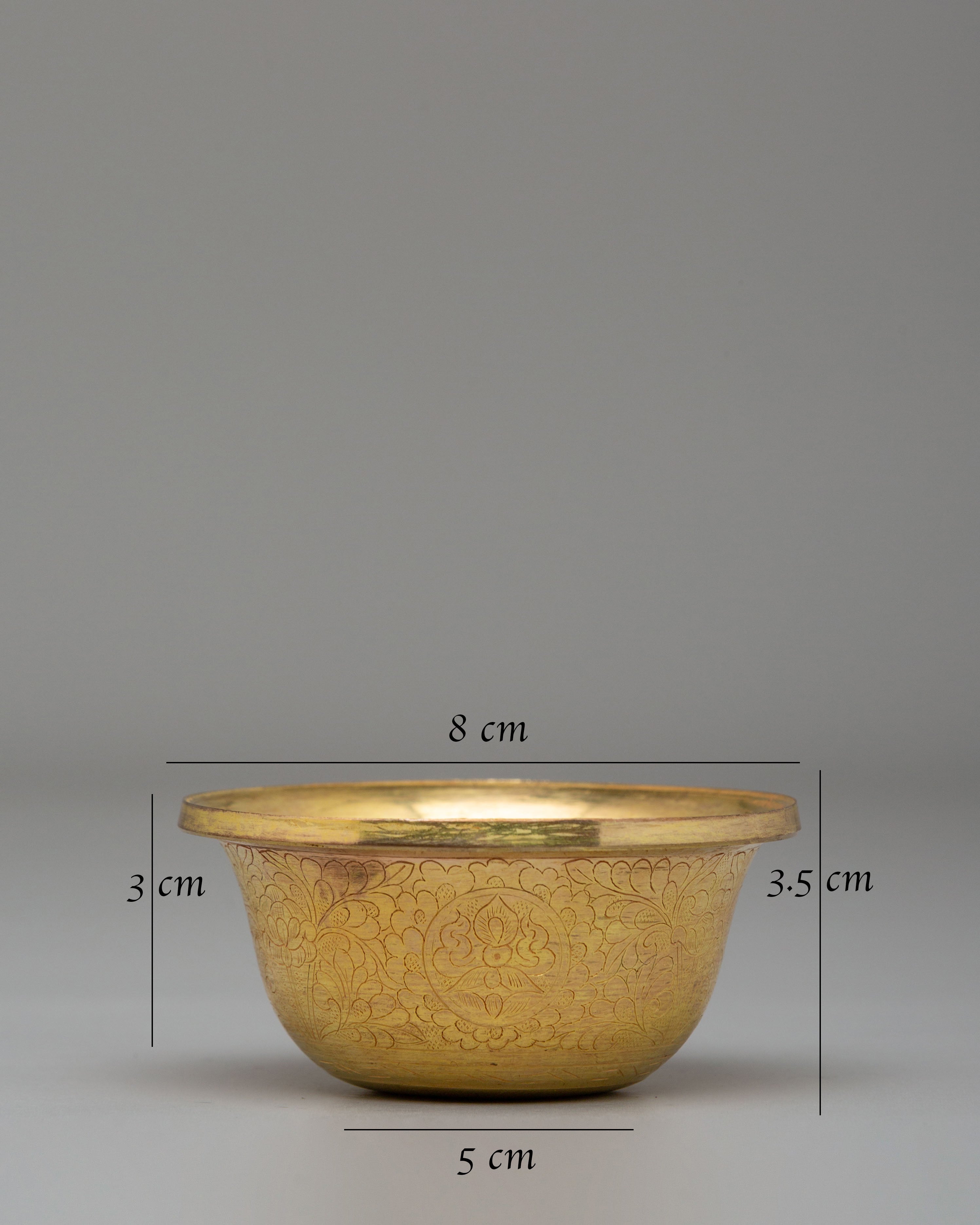 Tibetan Offering Bowl Set For Blessings | Sacred Copper Ritual Bowls