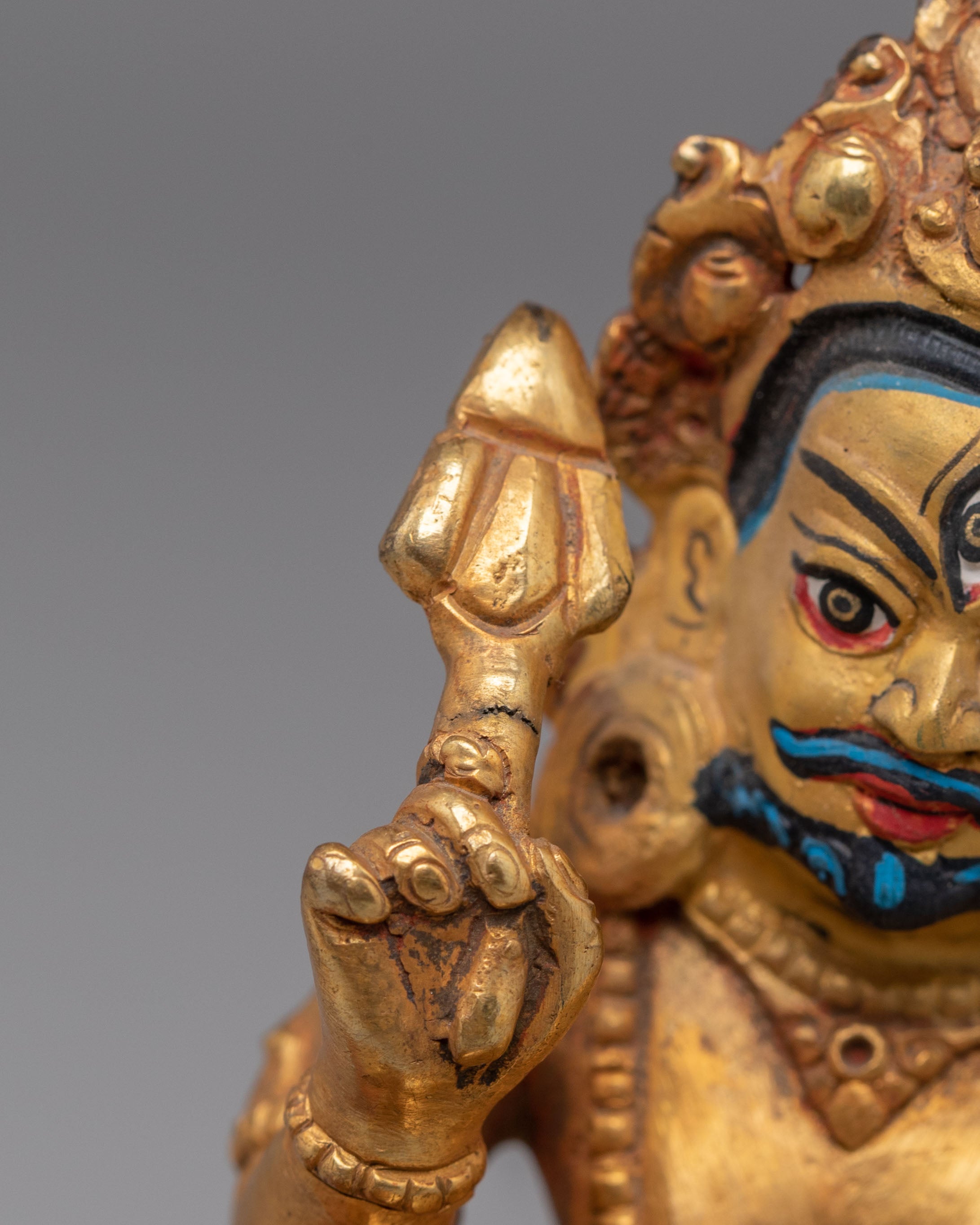 Sacred Tibetan Namtoshe Altar Statue | Wrathful Guardian Deity