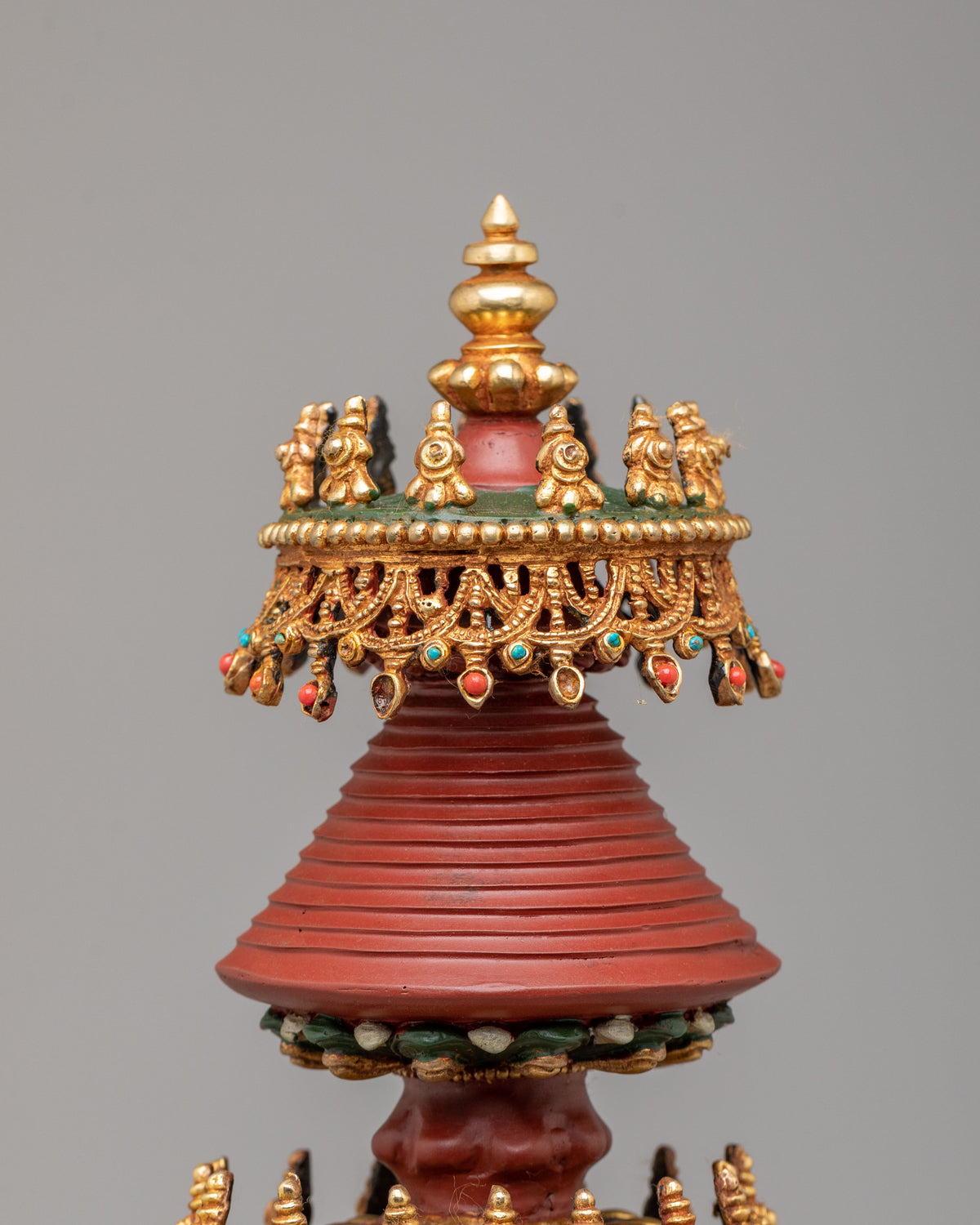 Traditional Altar Kadampa Chorten | Spiritual Decor for Meditation Spaces