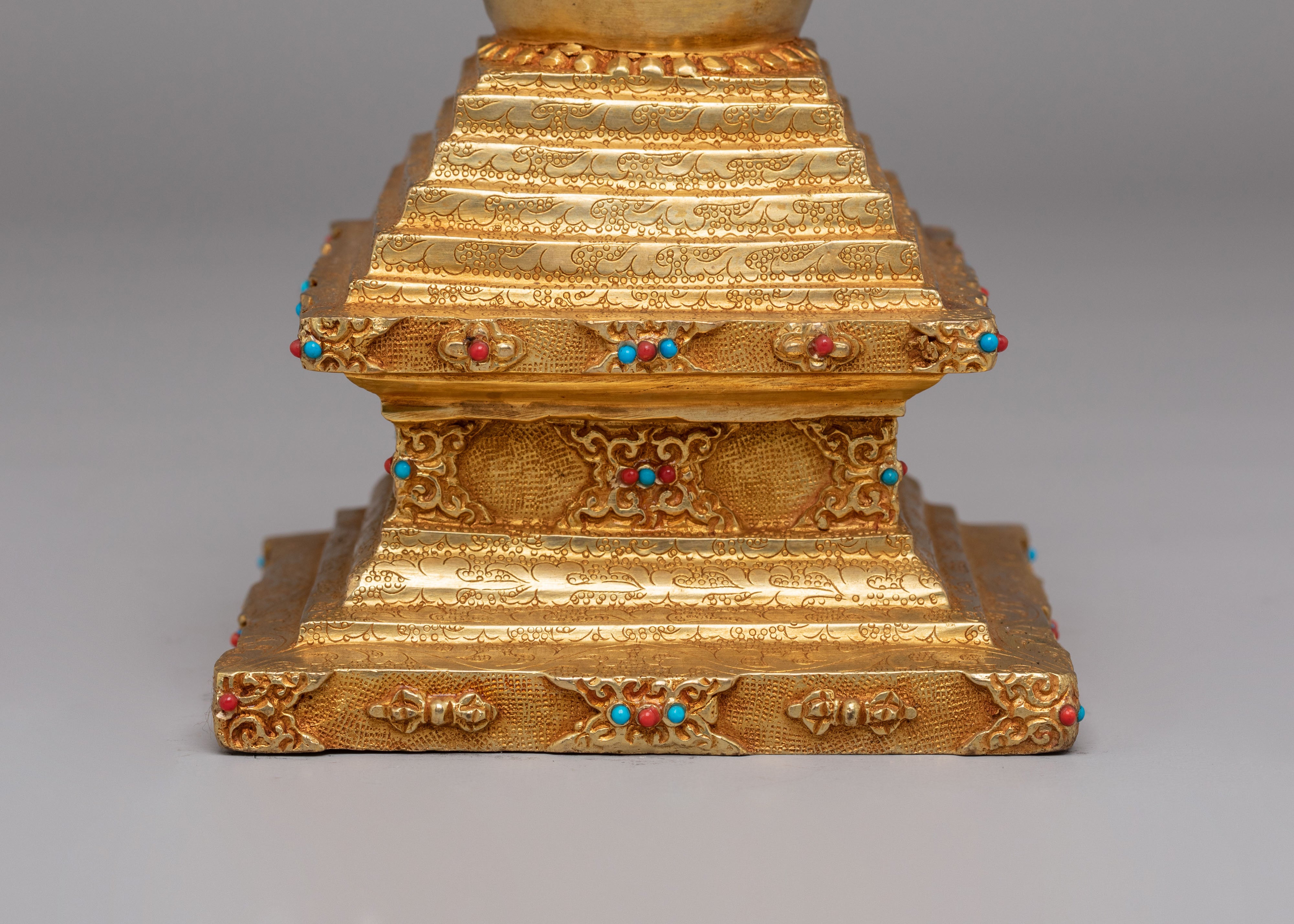 Spiritual Altar Enlightenment Stupa | Handcrafted Tibetan Stupa