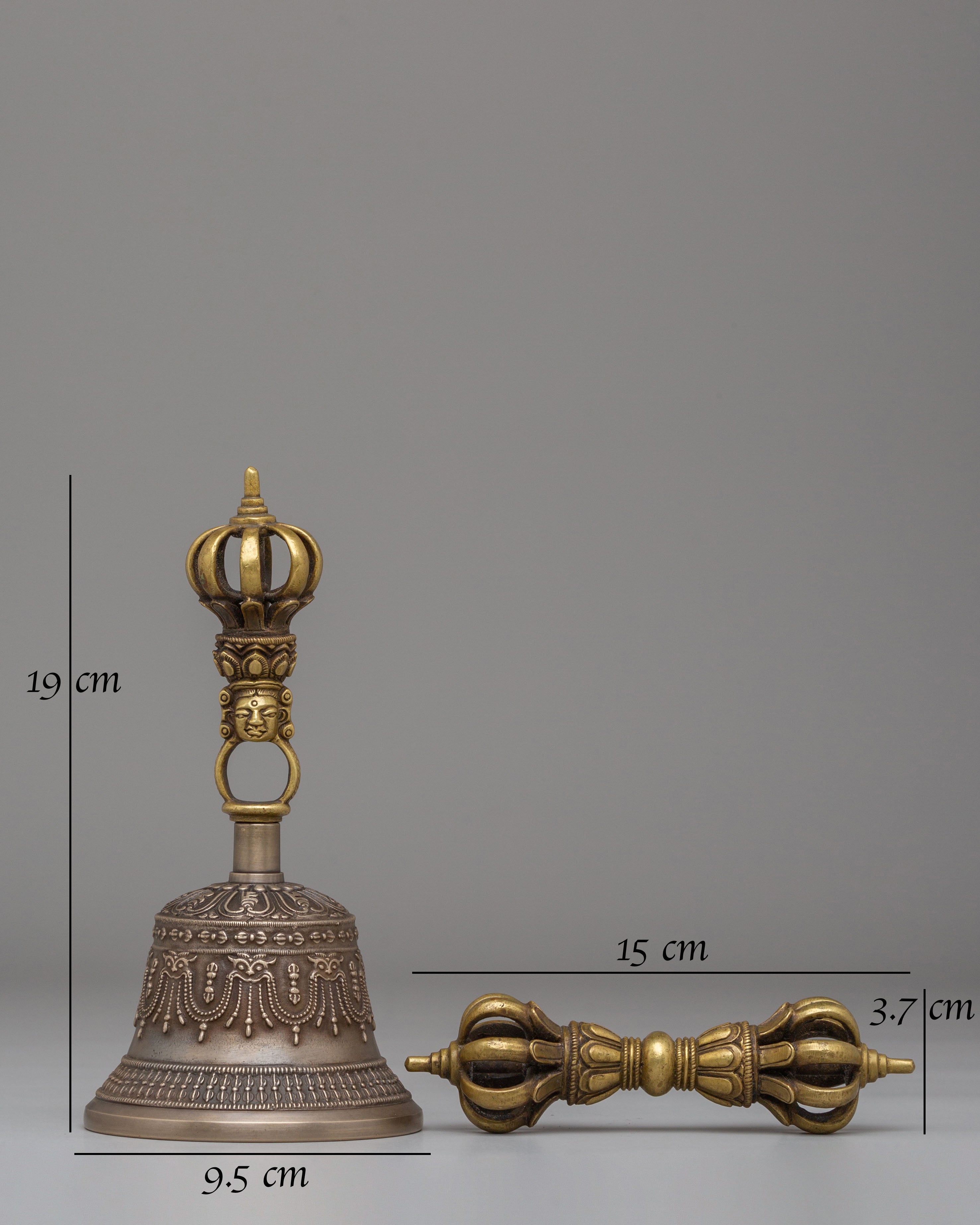 Vajra and Bell Set Path to Enlightenment | Himalayan Set for Spiritual Practice