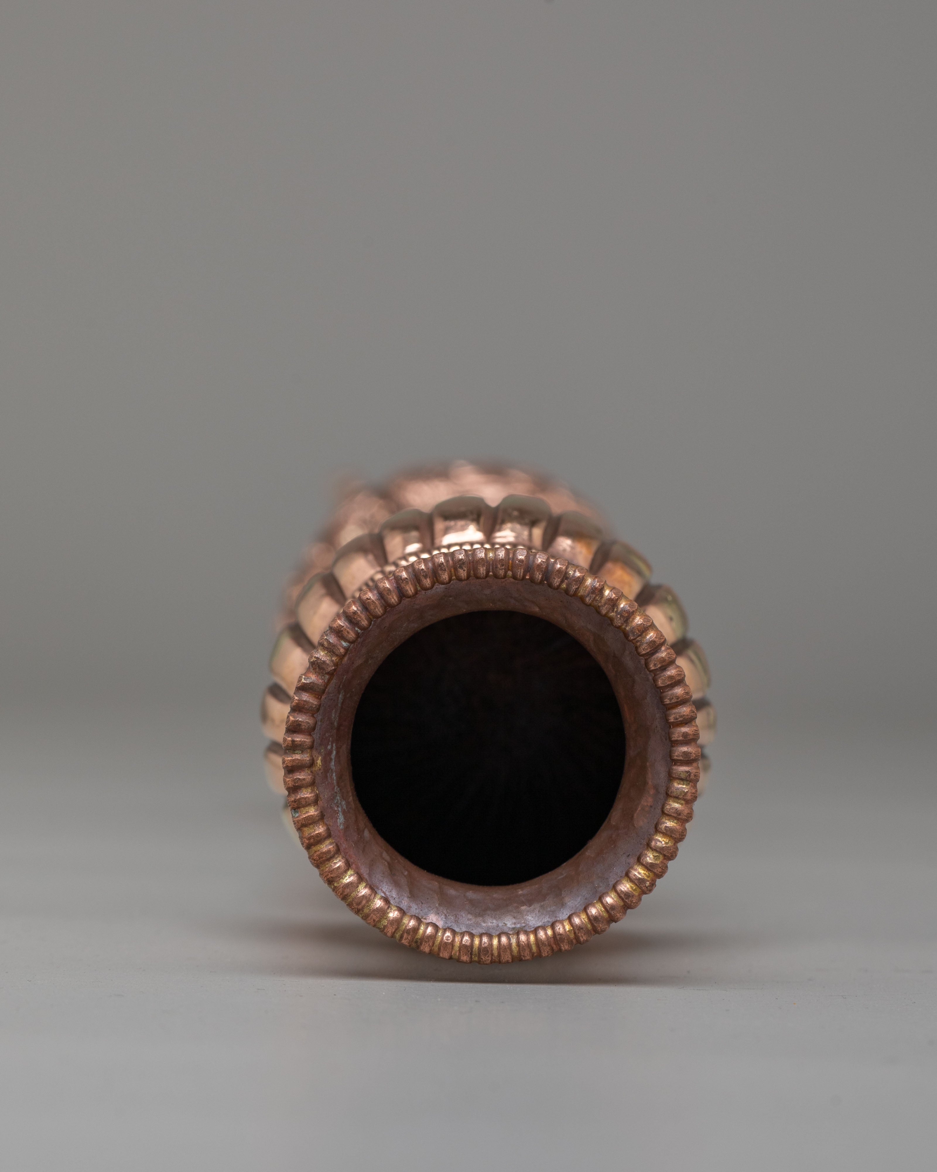 Tibetan Buddhist Incense Holder | Copper Body Incense Burner