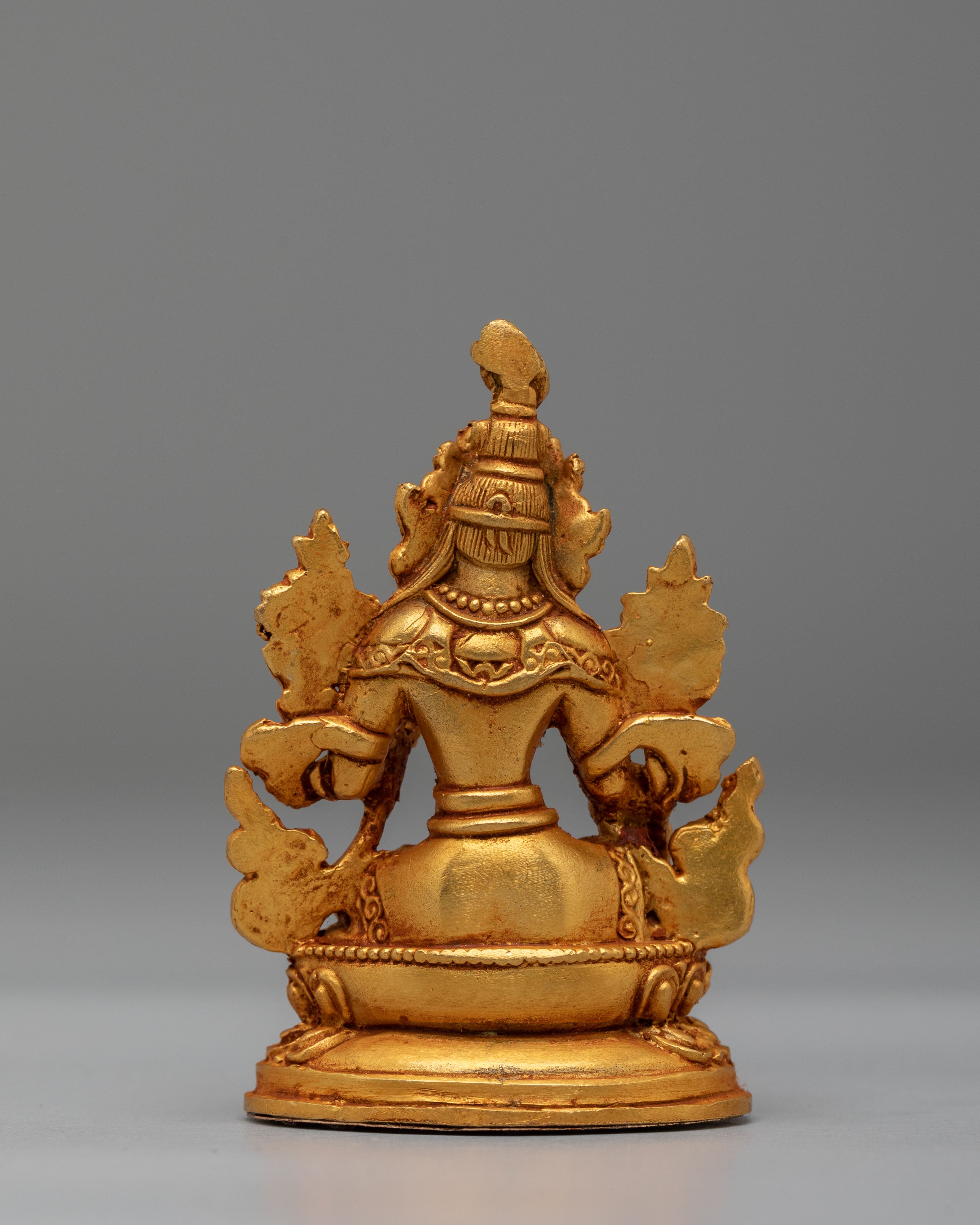 Handcrafted White Tara Goddess Statue | Copper Body with Gold Plating