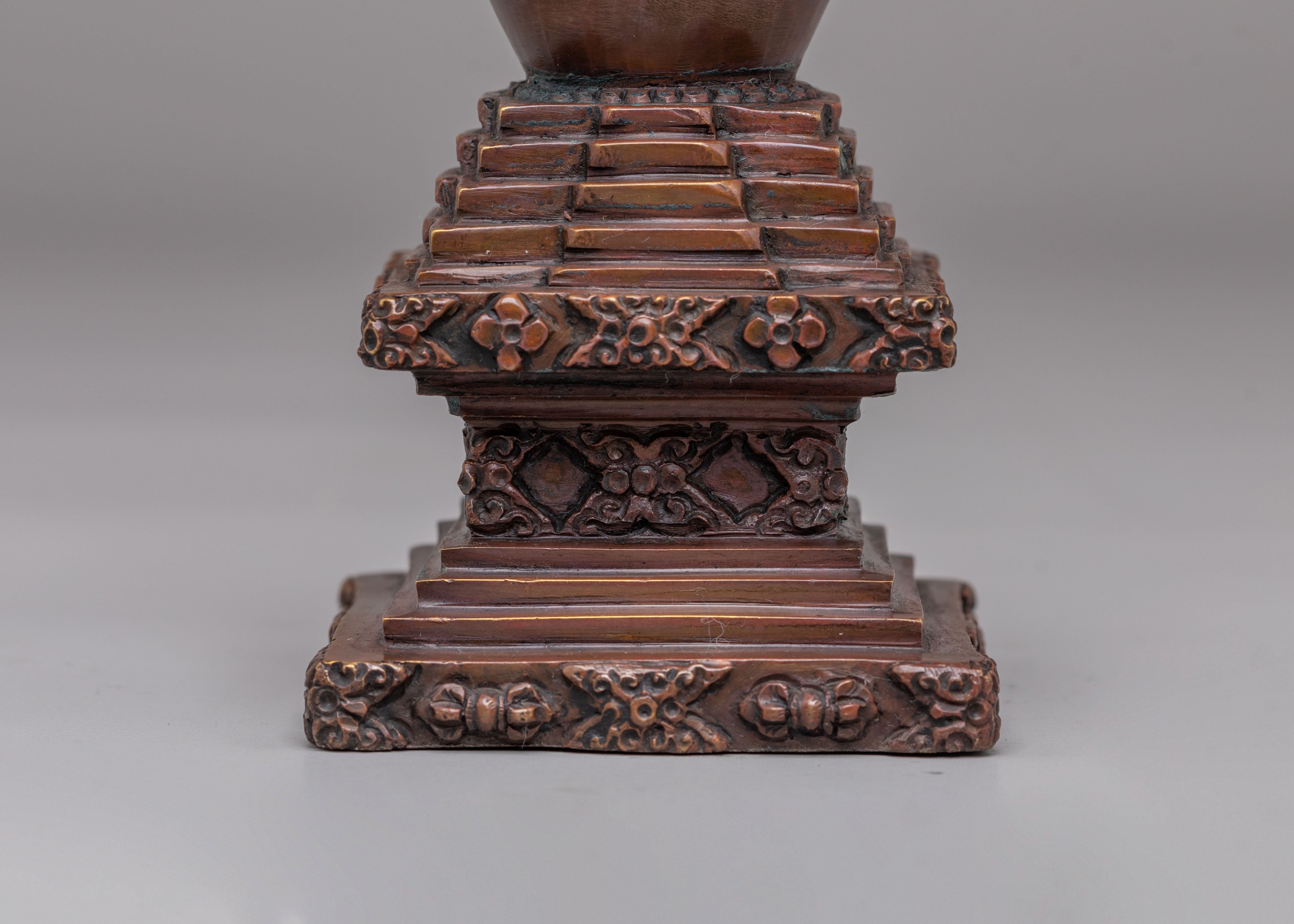 Tibetan Descent from Heaven Stupa | Symbol of Enlightenment