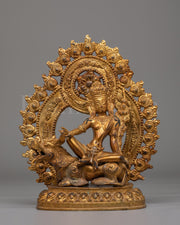 30 years Old Simhanada Manjushri Statue