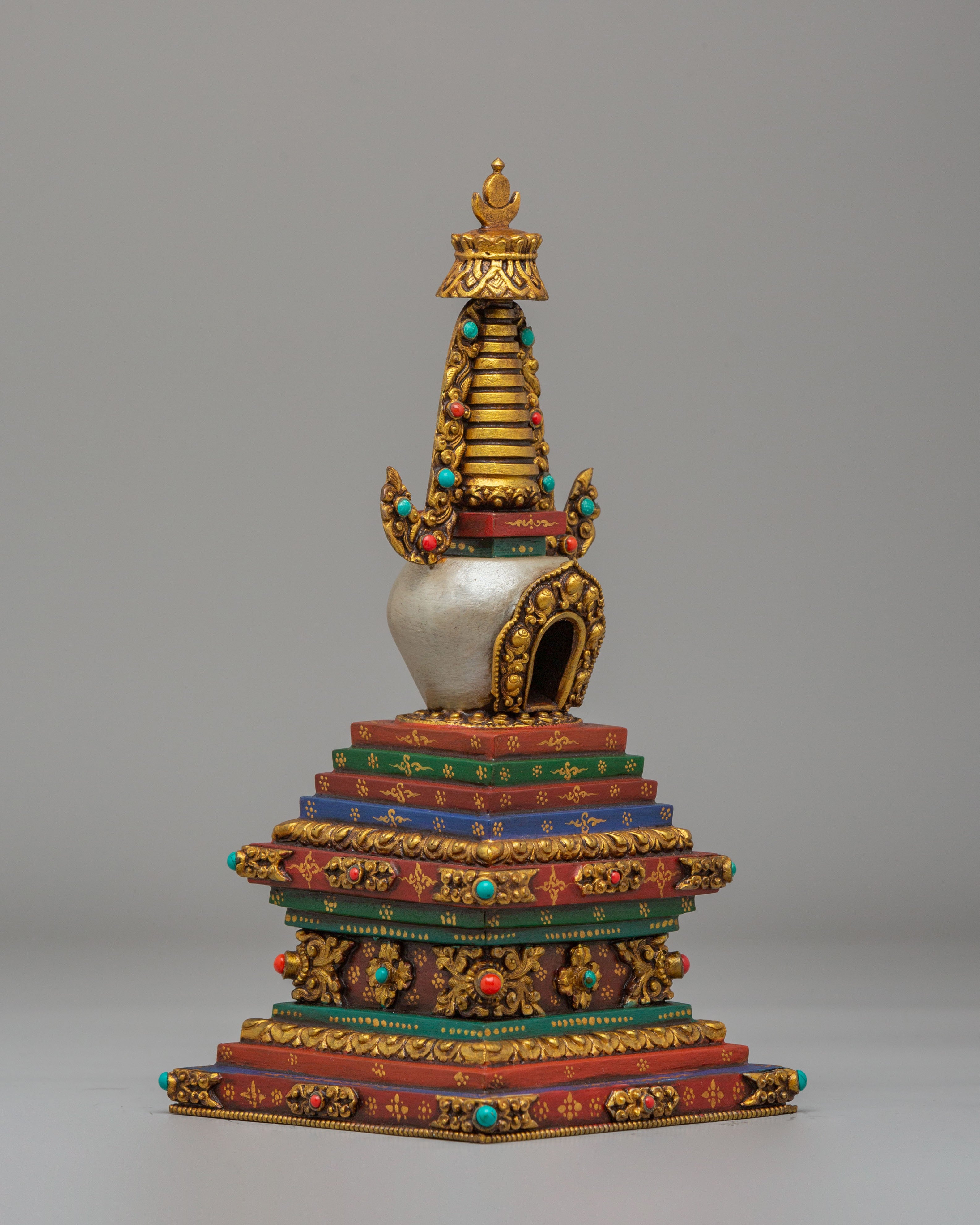 Spiritual Enlightenment Chorten | Handcrafted Tibetan Buddhist Stupa