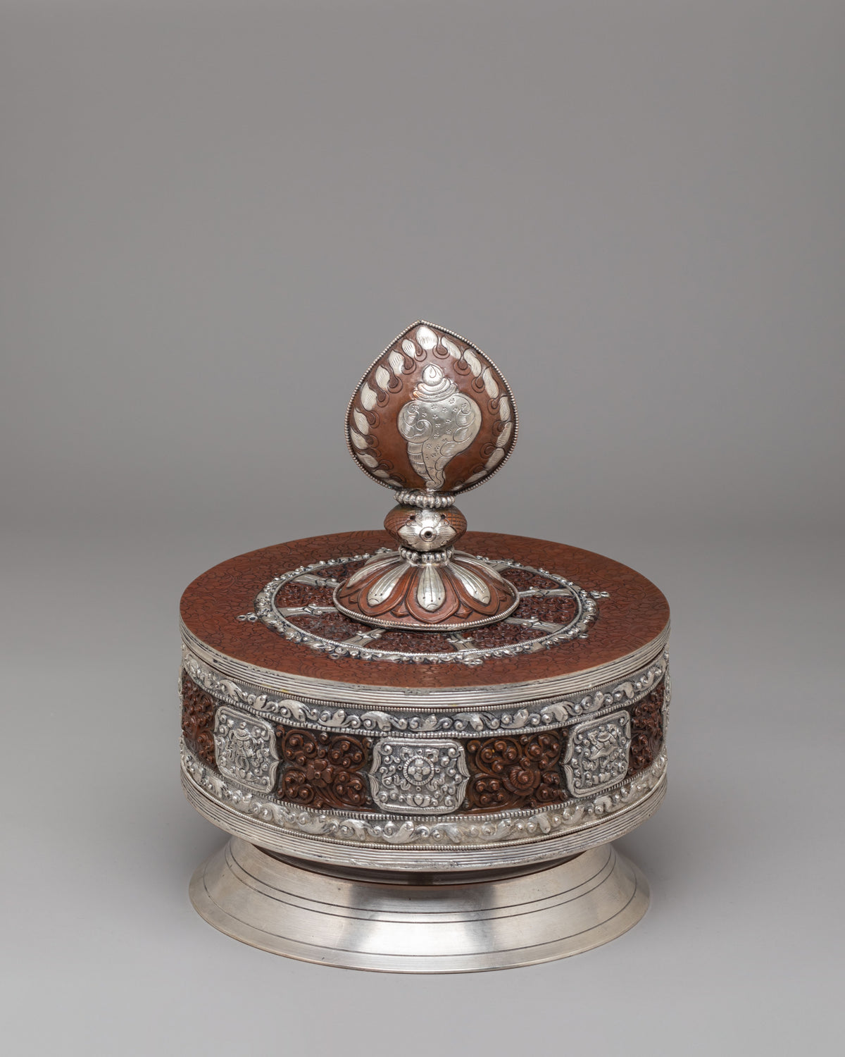 Handmade Buddhist Ritual Prayer Wheel | Tibetan Meditation & Ritual Tool