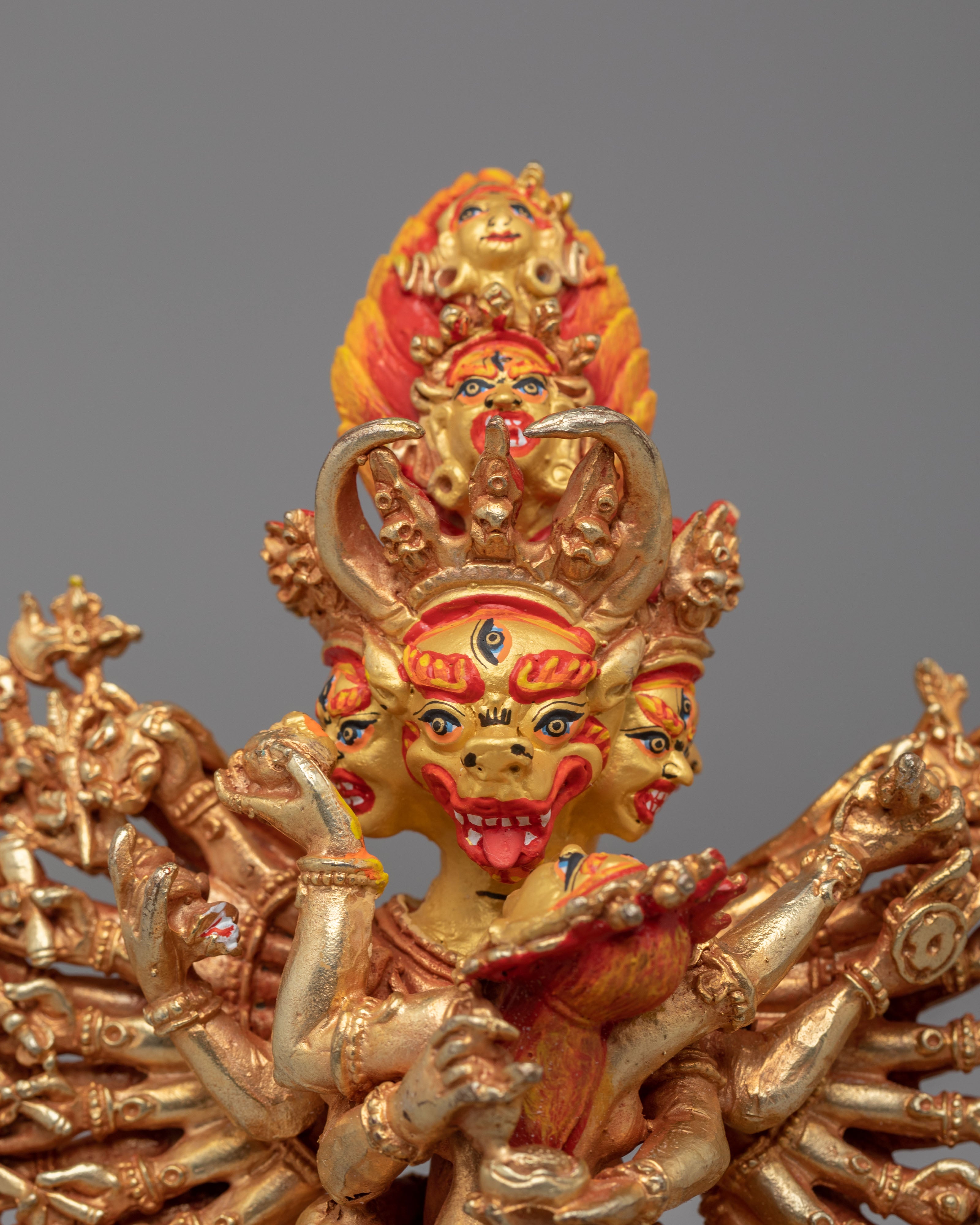 Yamantaka With Consort Statue | Traditional Artwork