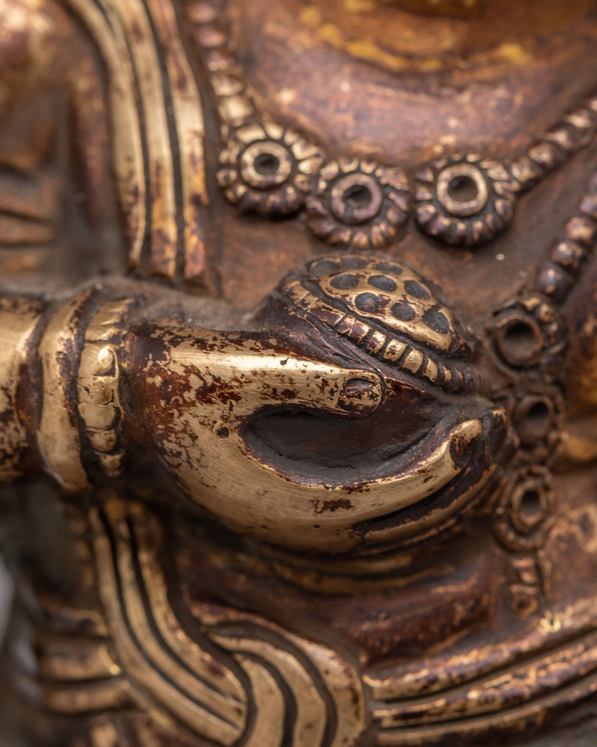 Sacred Dzambhala Statue Deity Statue | Spiritual Wealth and Protection Art