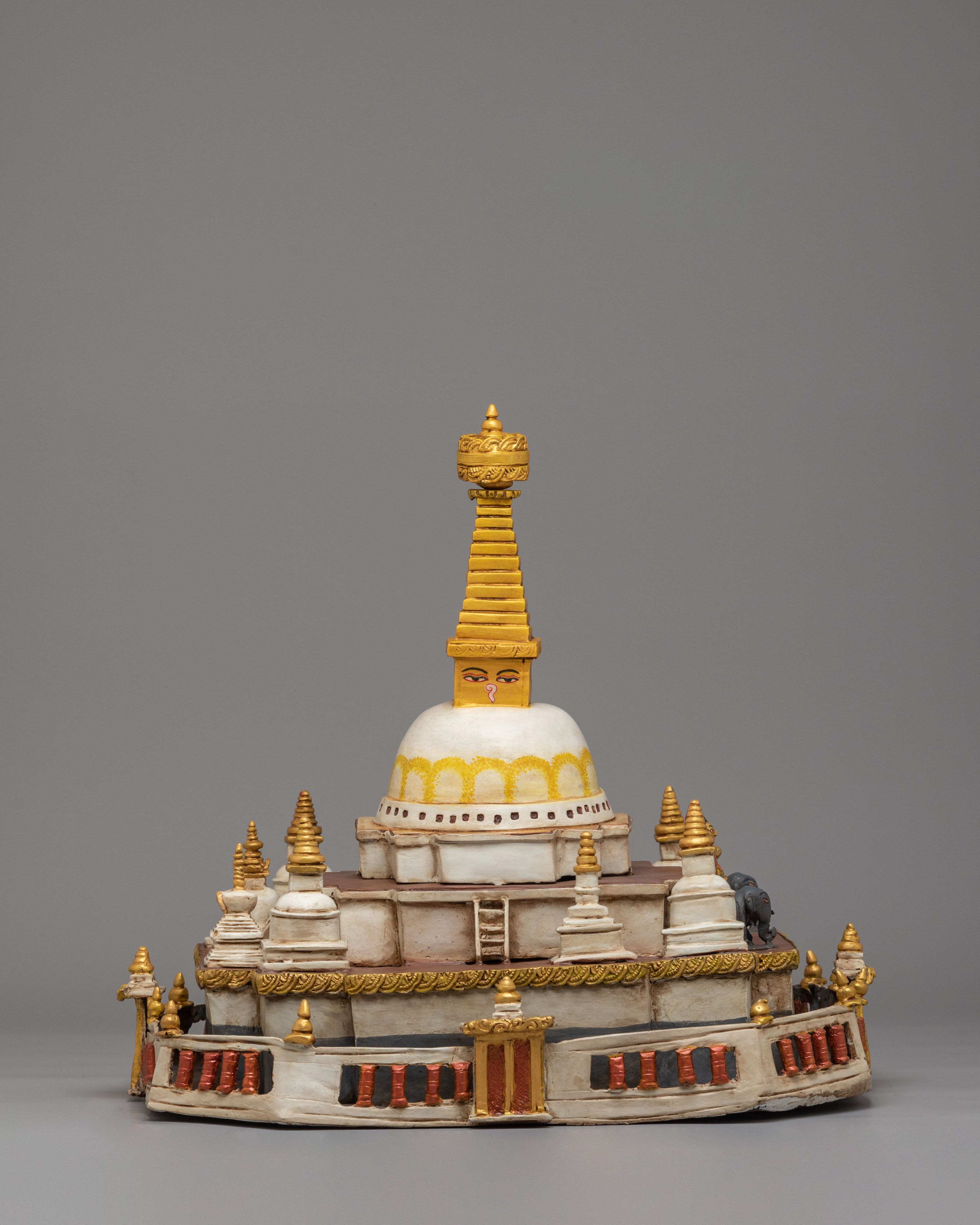 Handcrafted Himalayan Stupa Sculpture | Sacred Buddhist Art for Meditation