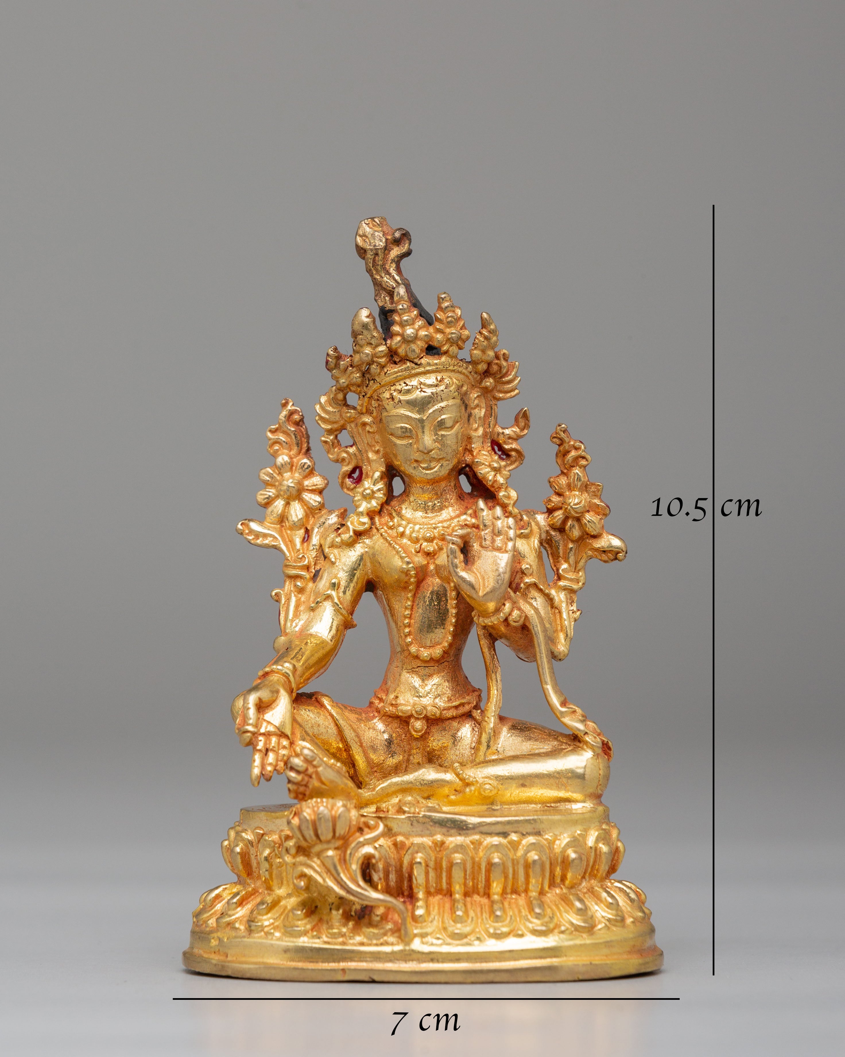 Sacred Altar Green Tara Statue | A Divine Representation of Compassion